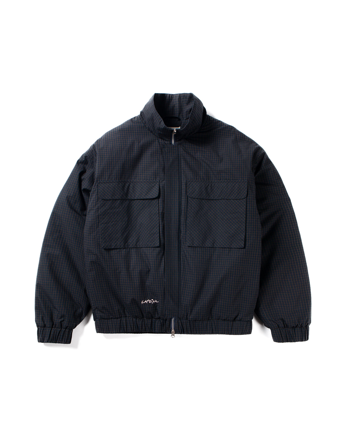 Taki Checkered Jacket - Navy