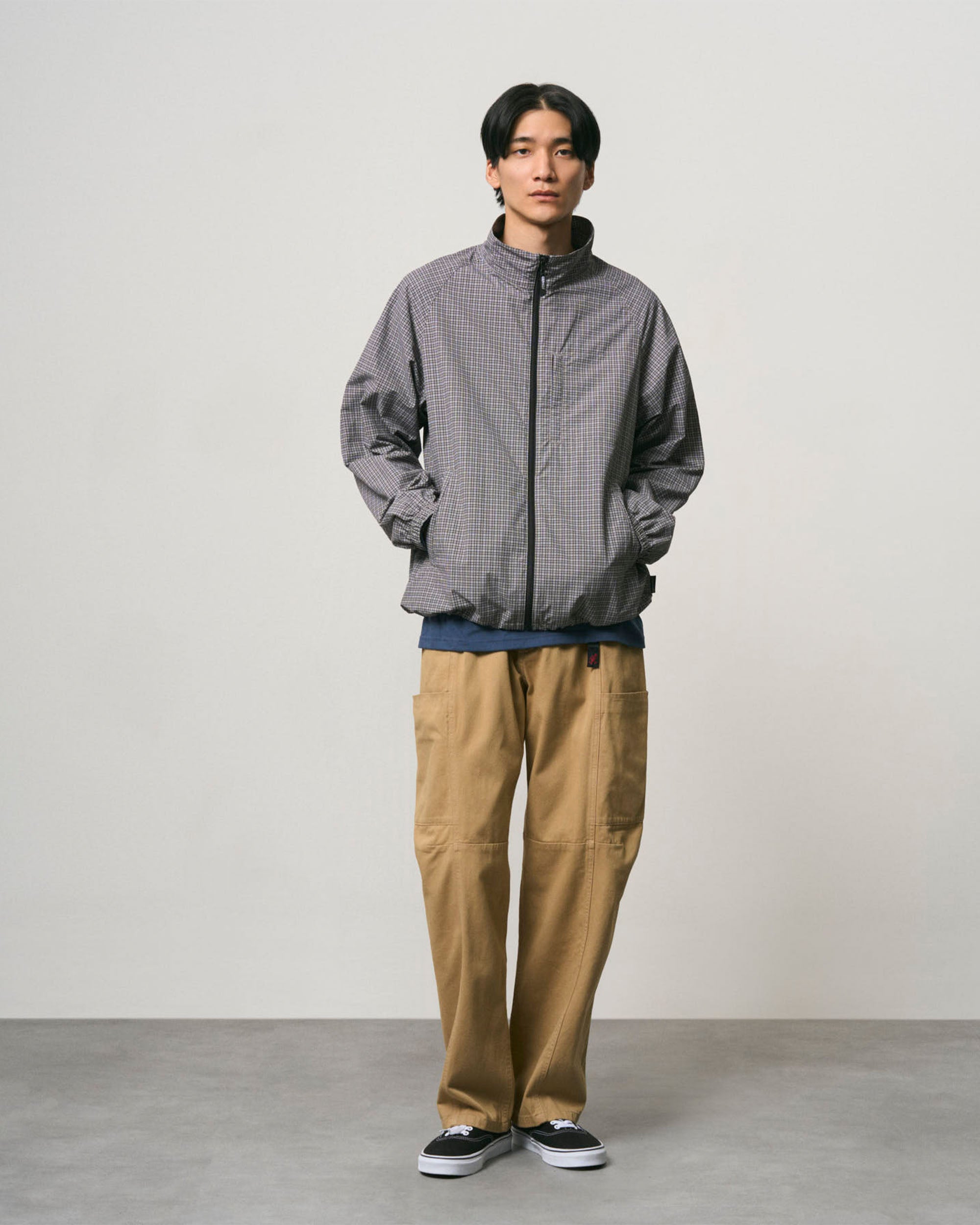 Mini Check Nylon Jacket - Seal Check