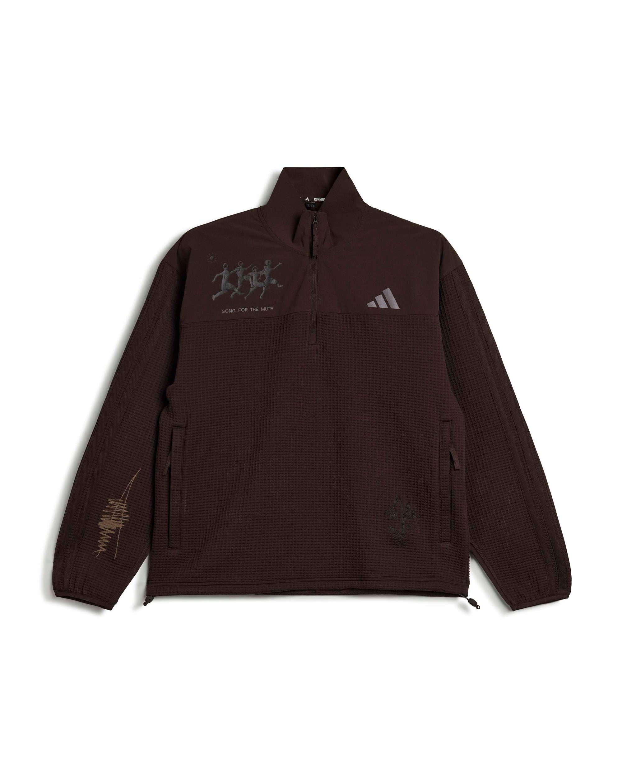 Song For The Mute Running Track Top - Auburn Coffee