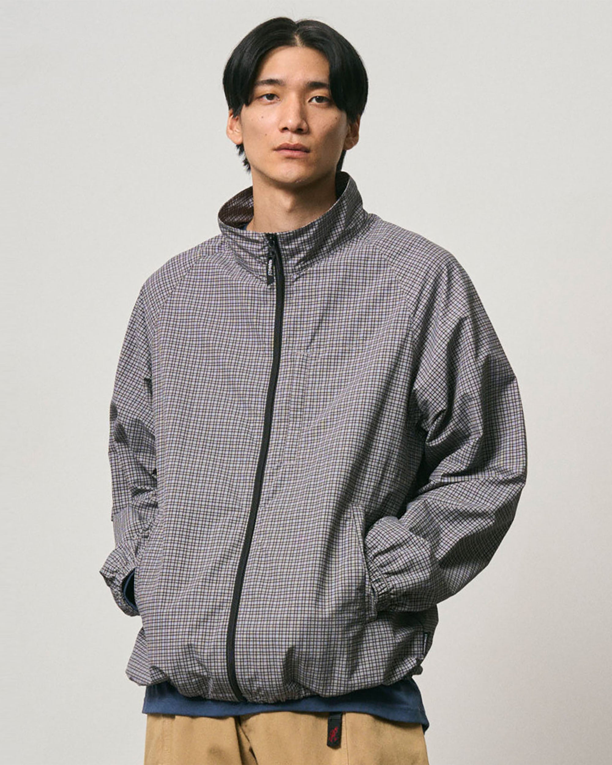 Mini Check Nylon Jacket - Seal Check