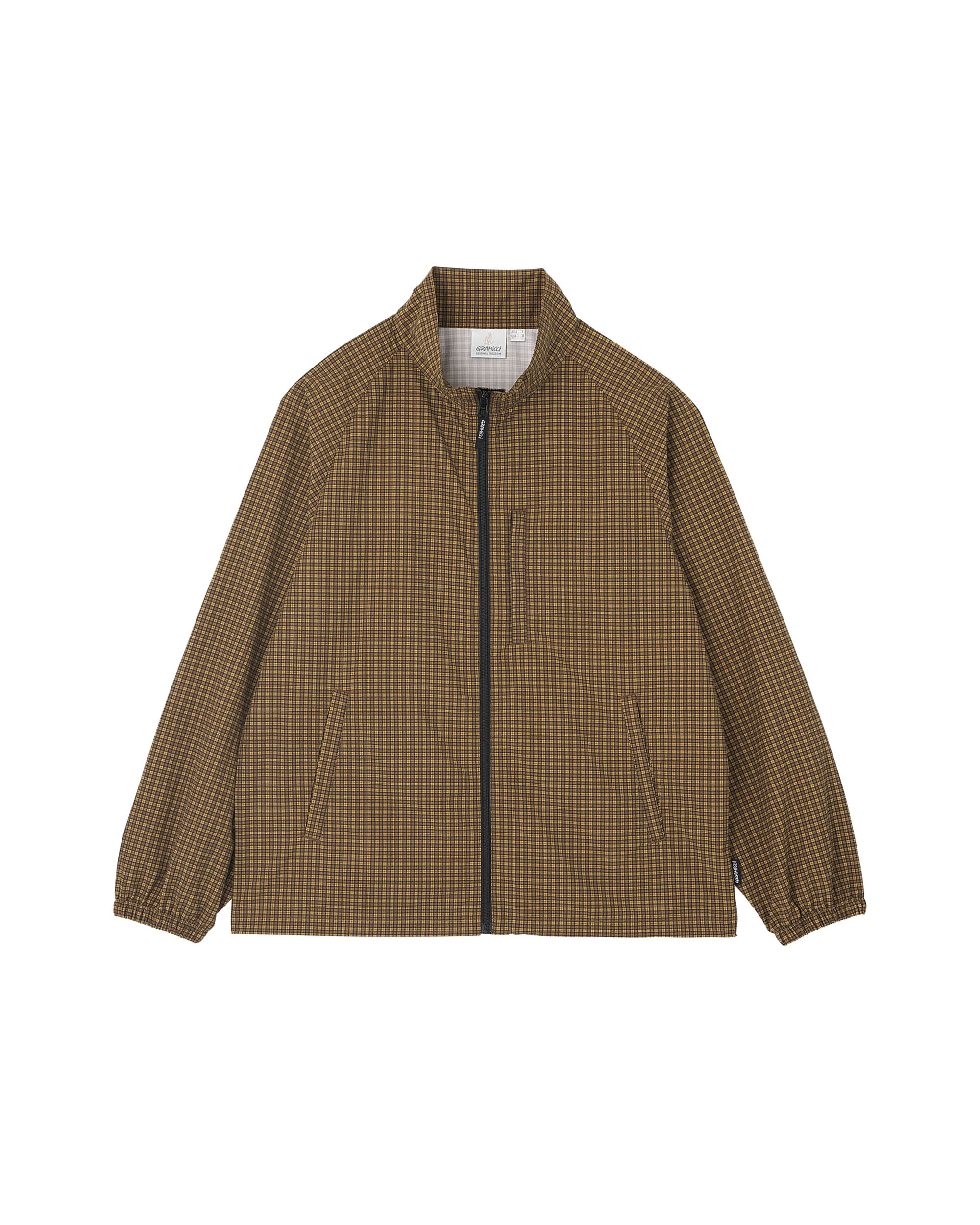 Mini Check Nylon Jacket - Brown Check