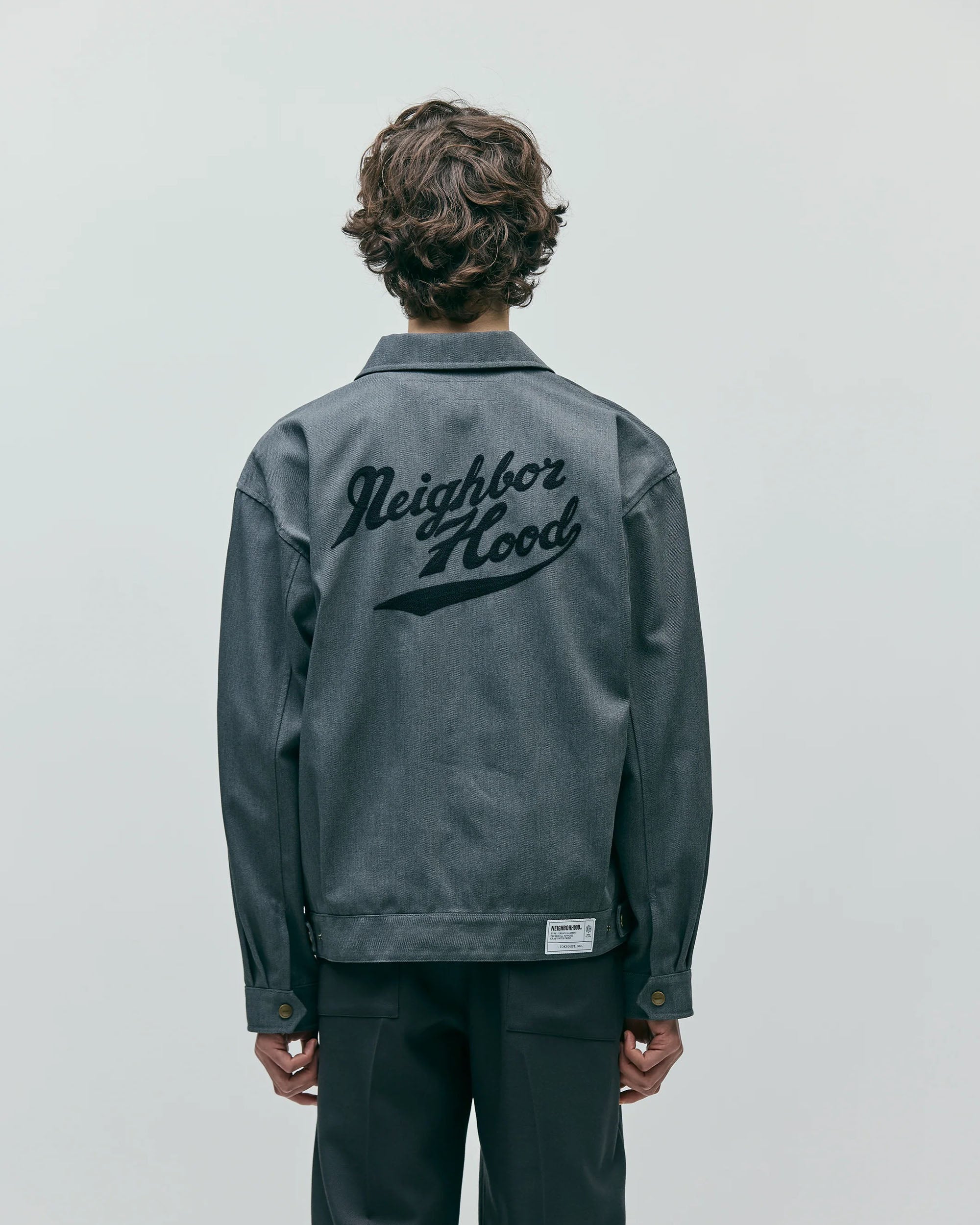 Zip Work Jacket - Grey