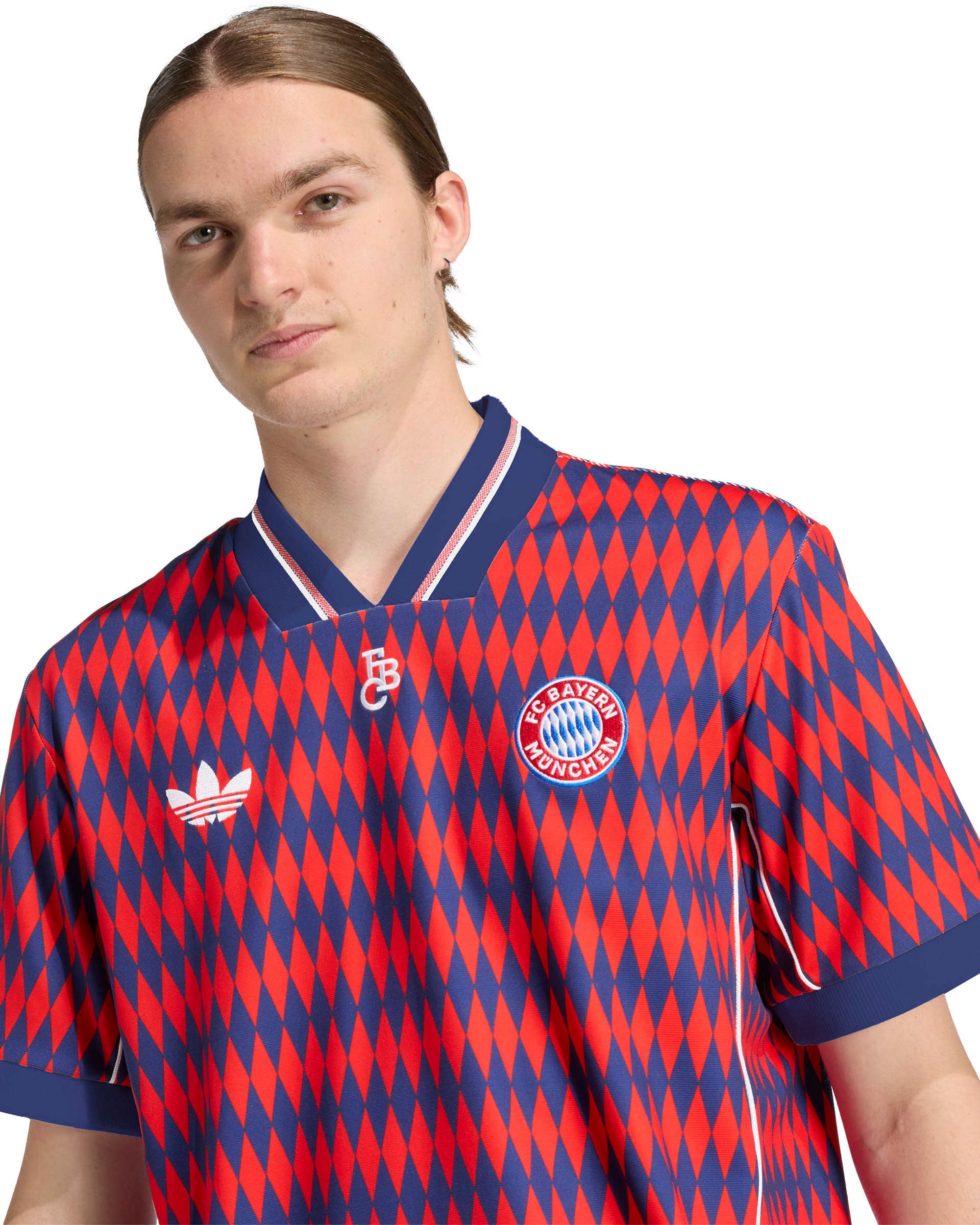 FC Bayern Munich LF Jersey - RED/DKBLUE
