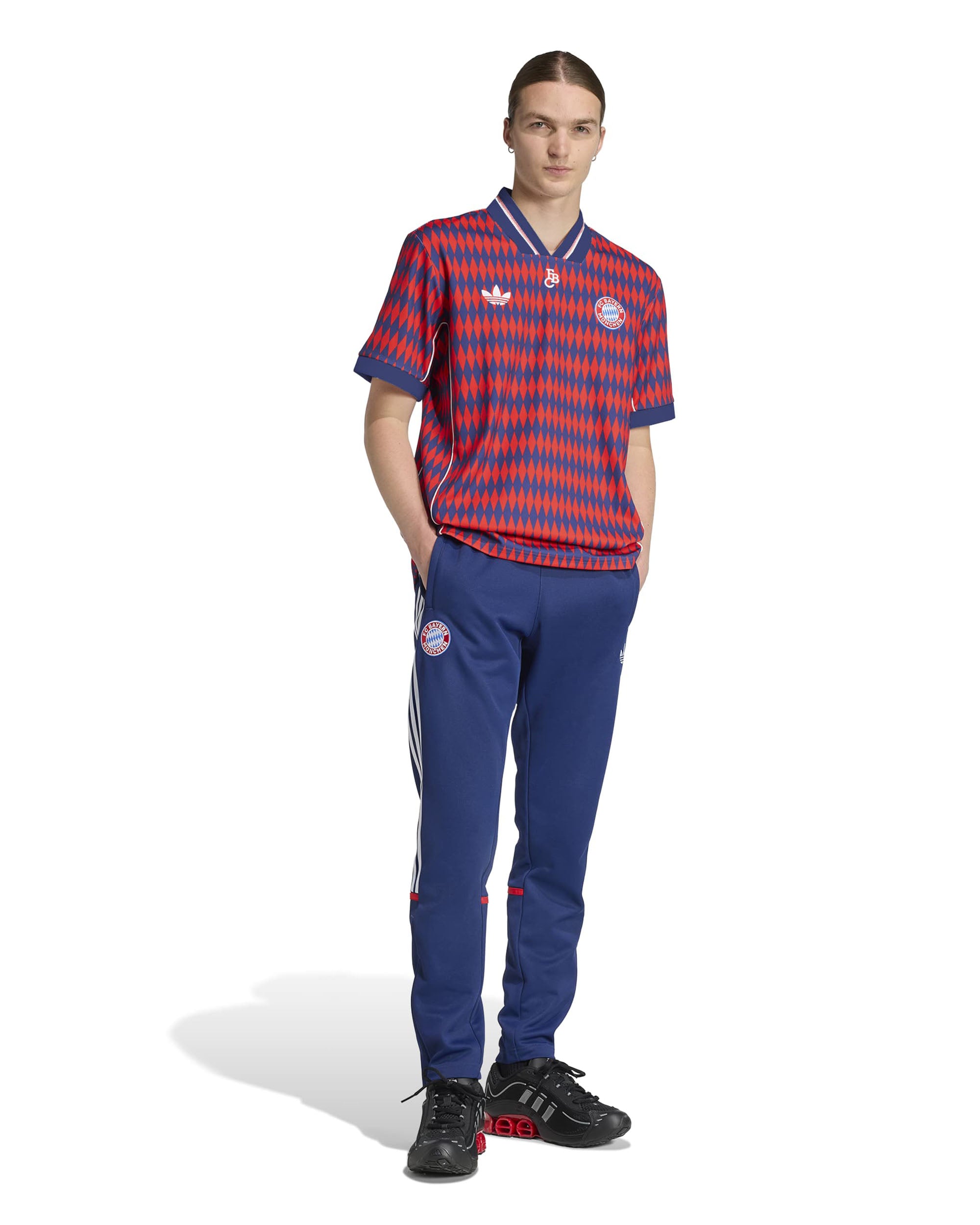 FC Bayern Munich LF Jersey - RED/DKBLUE