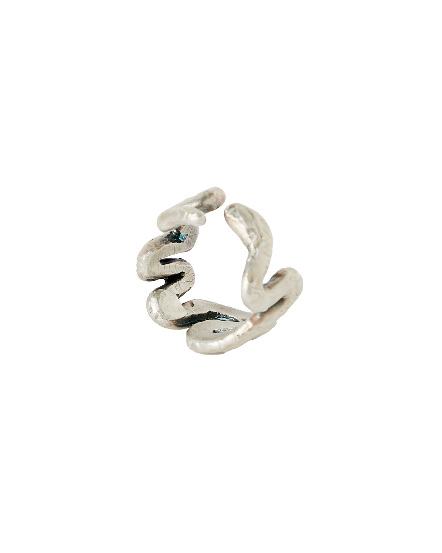 Wyrm Ring - Oxidised Silver