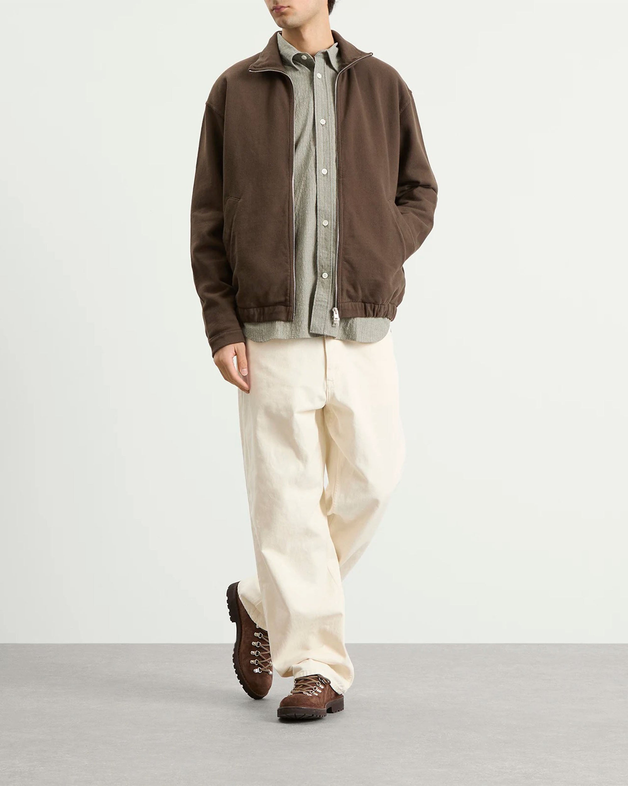 Hornidal Loopback Track Jacket - Delicioso Brown