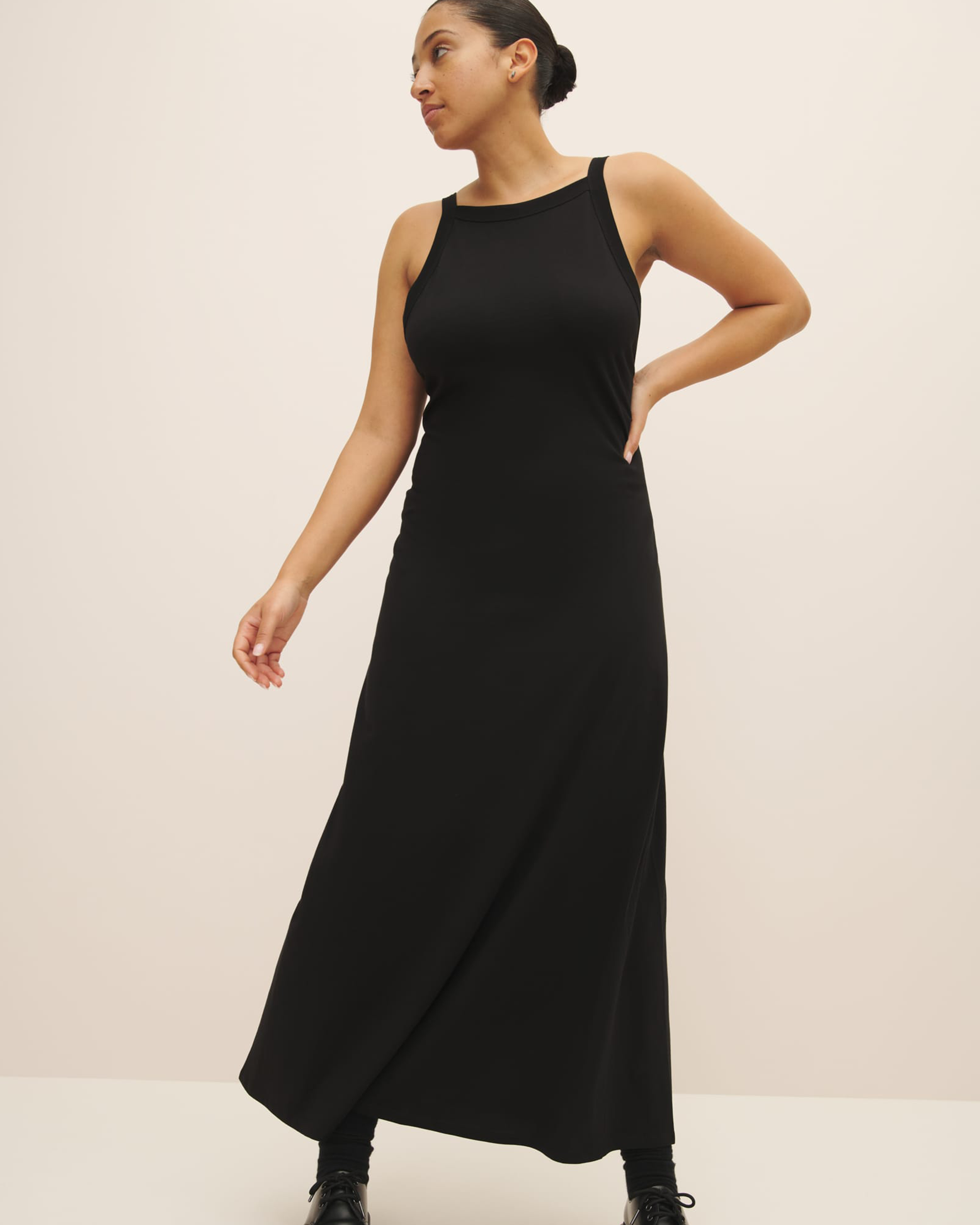 Low Back Dress - Black