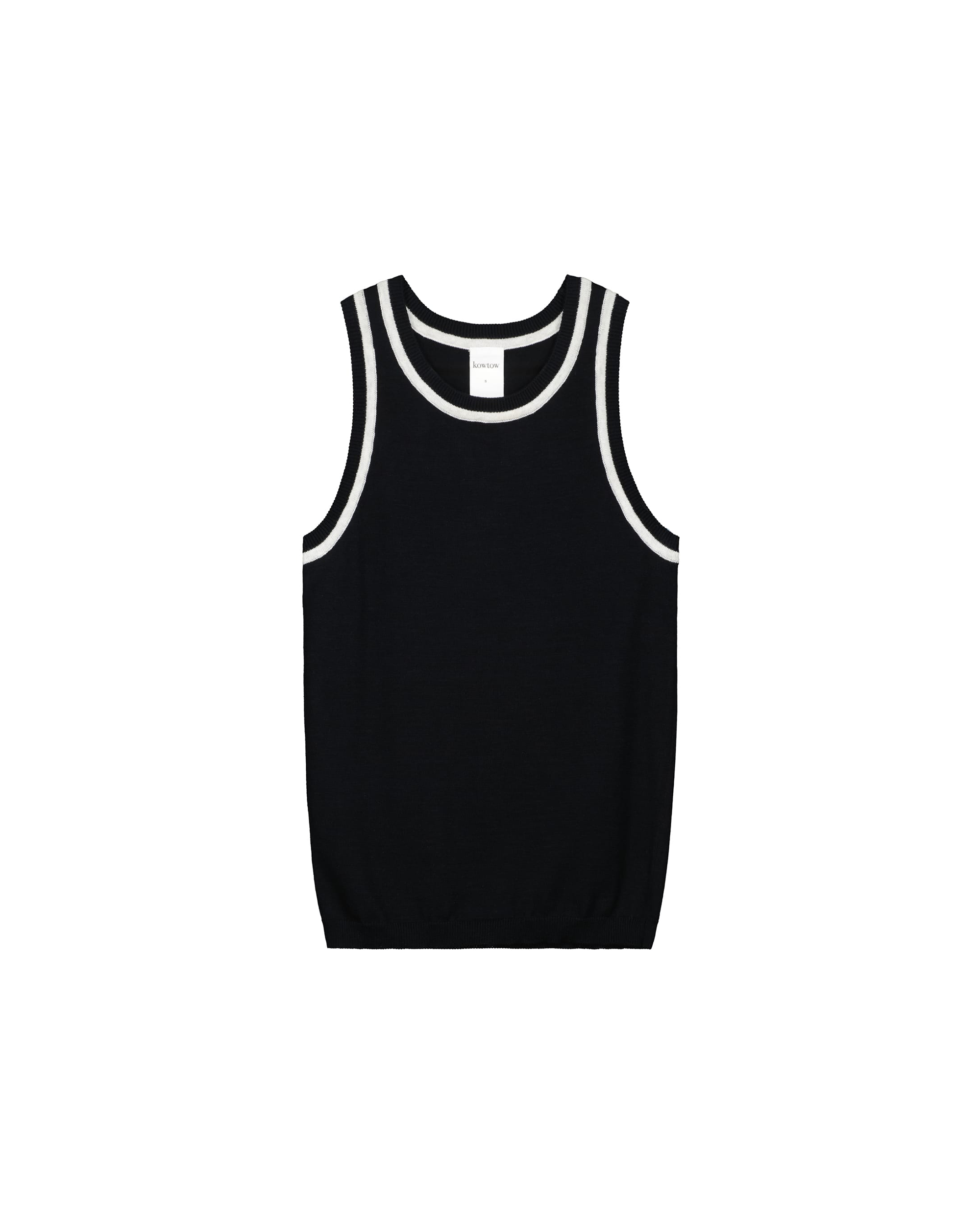 Contrast Singlet - Black / White