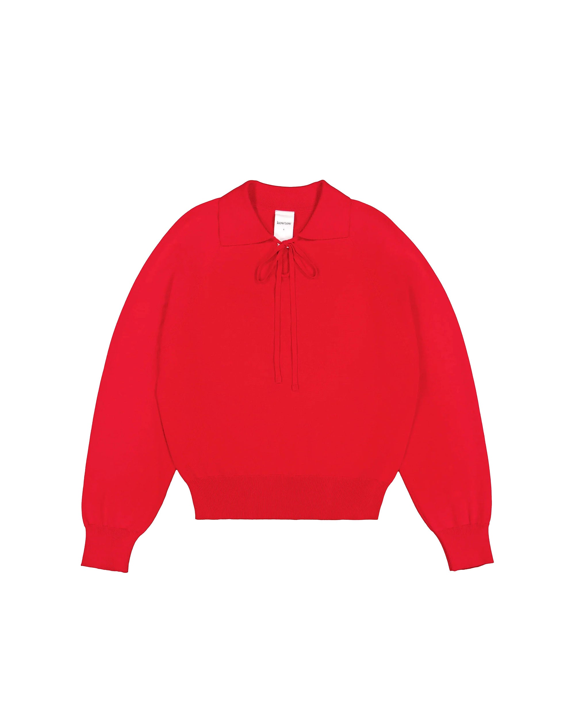 Keyhole Jumper - Poppy Red