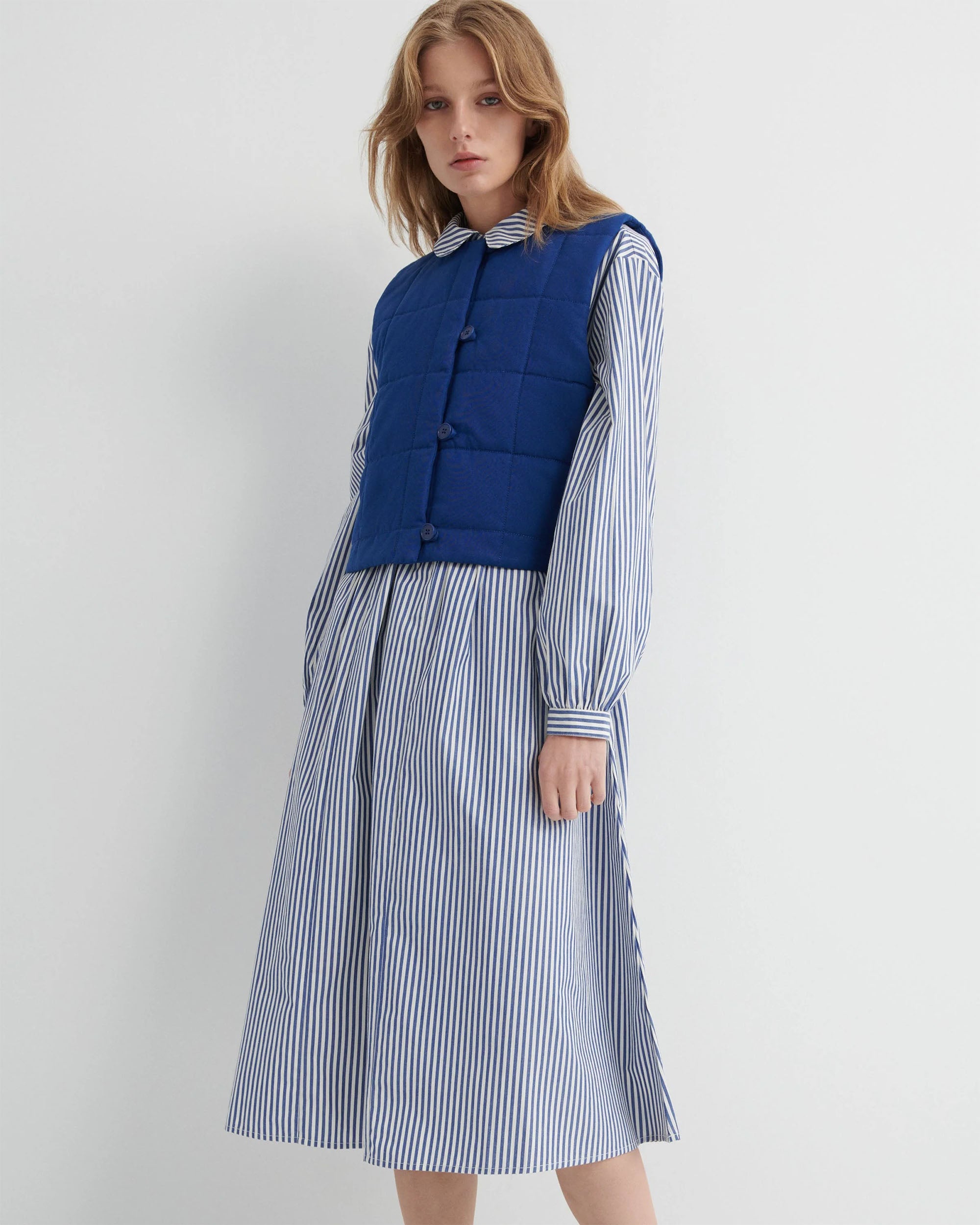 Sonnet Dress - Workwear Stripe