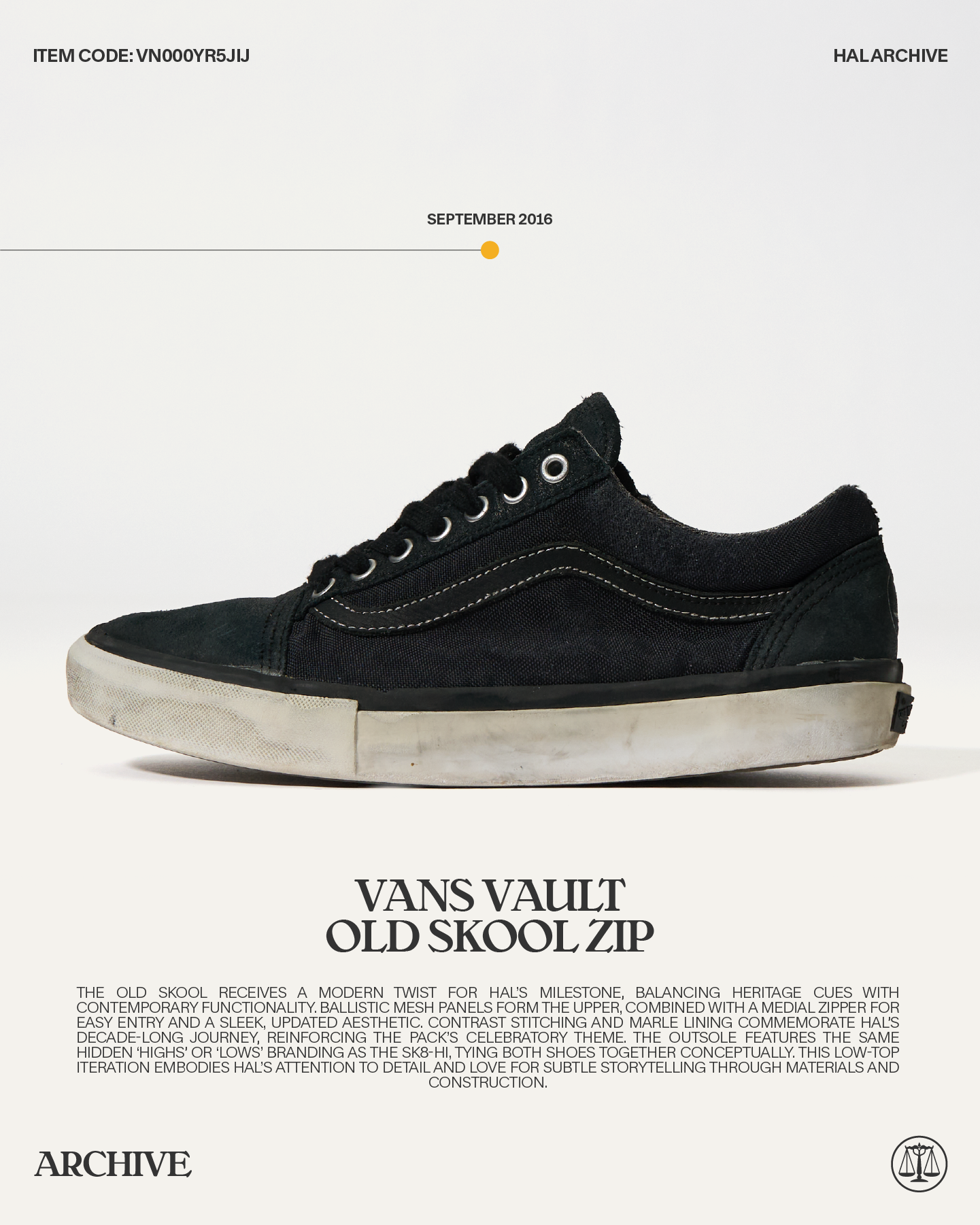 Vans Old Skool Zip LX 10th Anniversary Pack - Black
