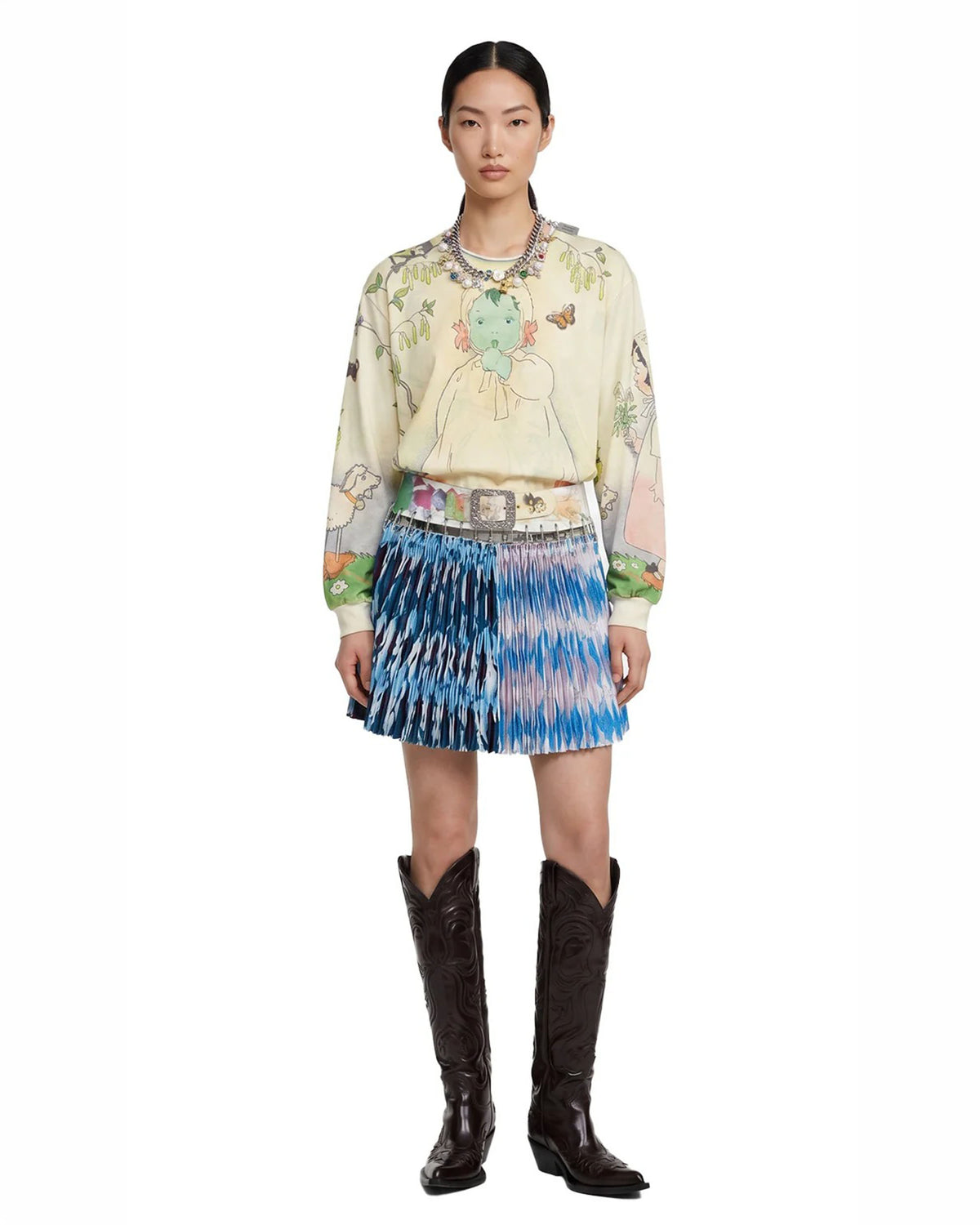Woodland Baby Oversized Jersey Top - Multi