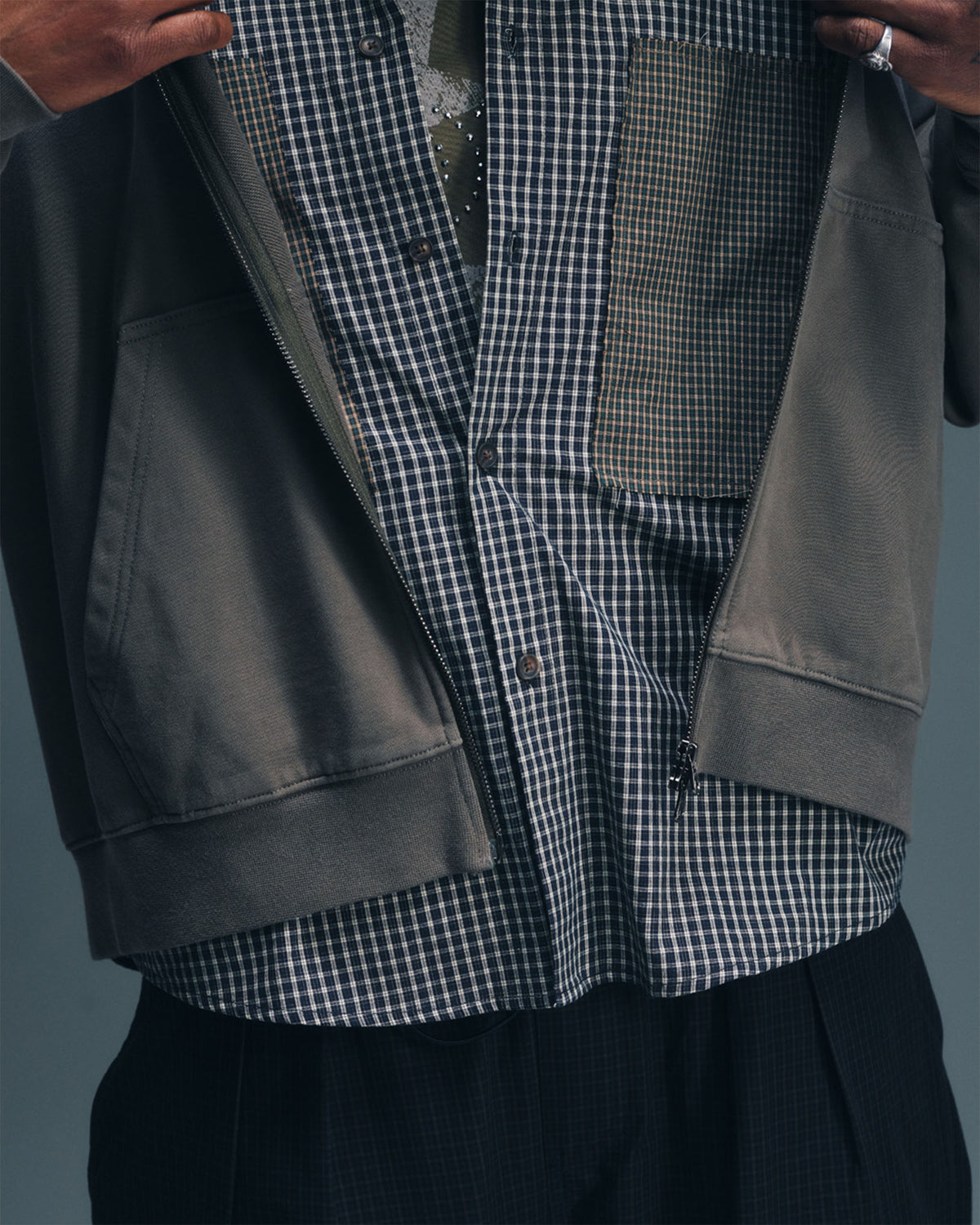 Fade Zip Hoodie - Olive