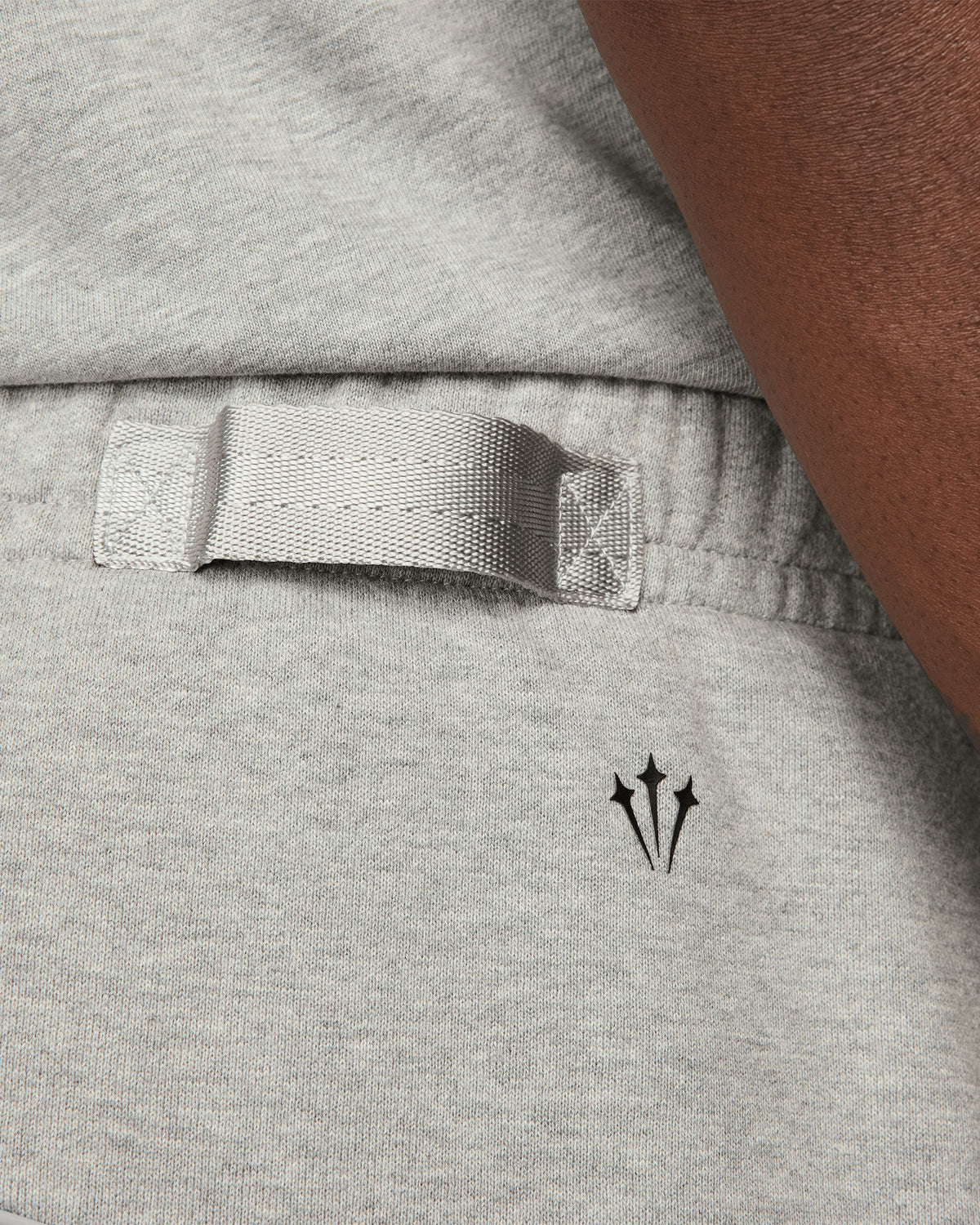 NOCTA Contrast Stitch Sweatpant - Dark Grey Heather / Matte Silver / Black