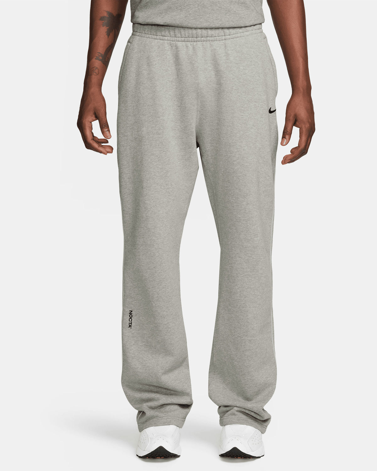 NOCTA Contrast Stitch Sweatpant - Dark Grey Heather / Matte Silver / Black