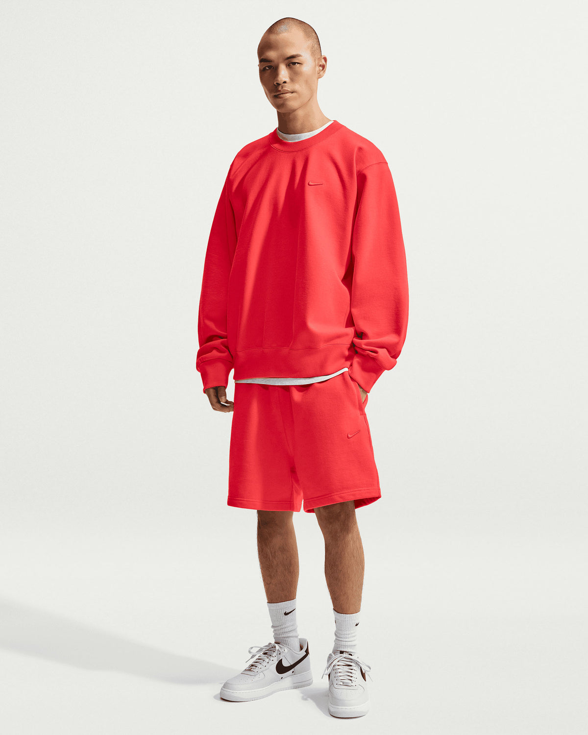 NRG NK 560 Fleece Short - Light Crimson