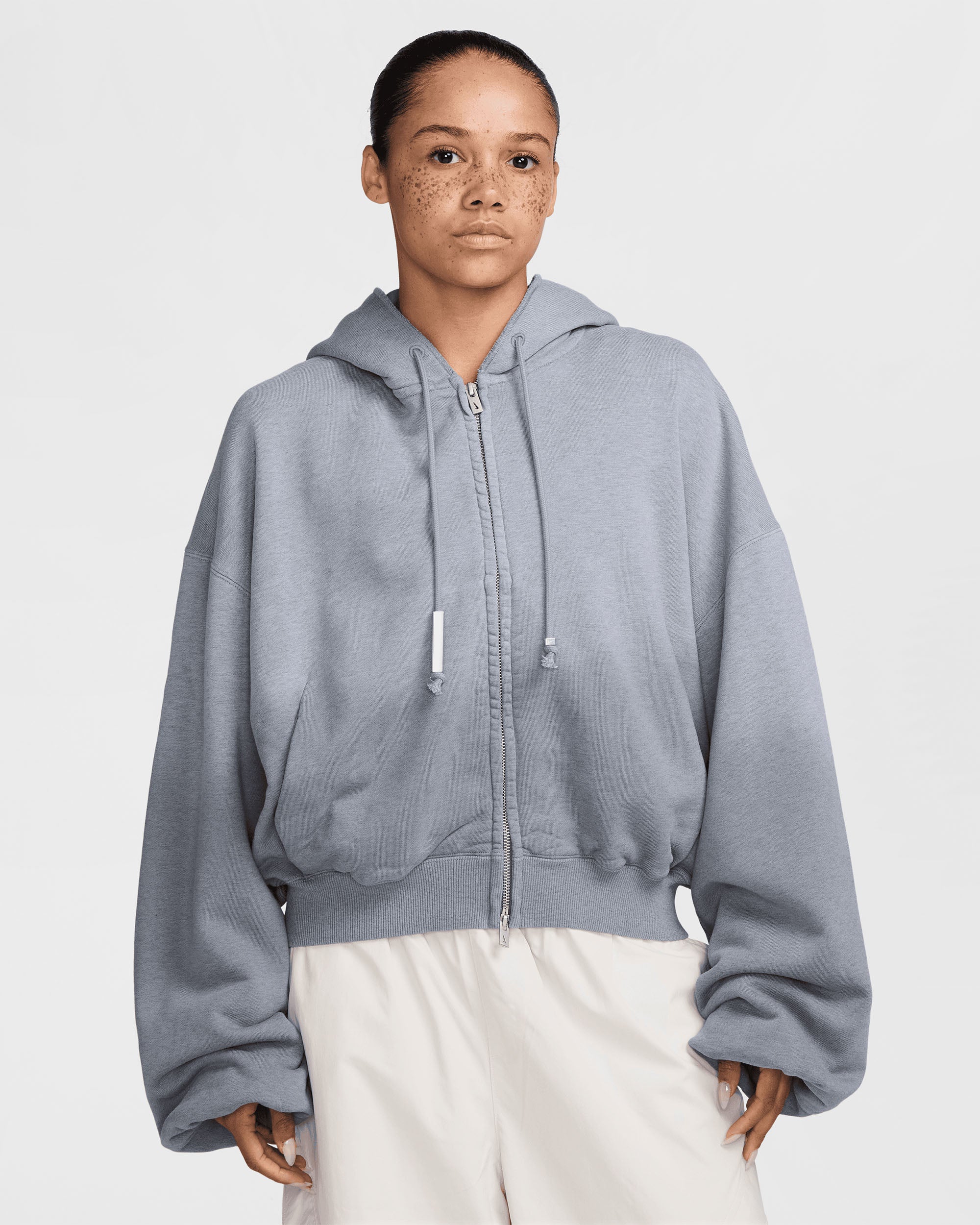 Women's NRG Studio Fleece Hoodie - Cool Grey Heather
