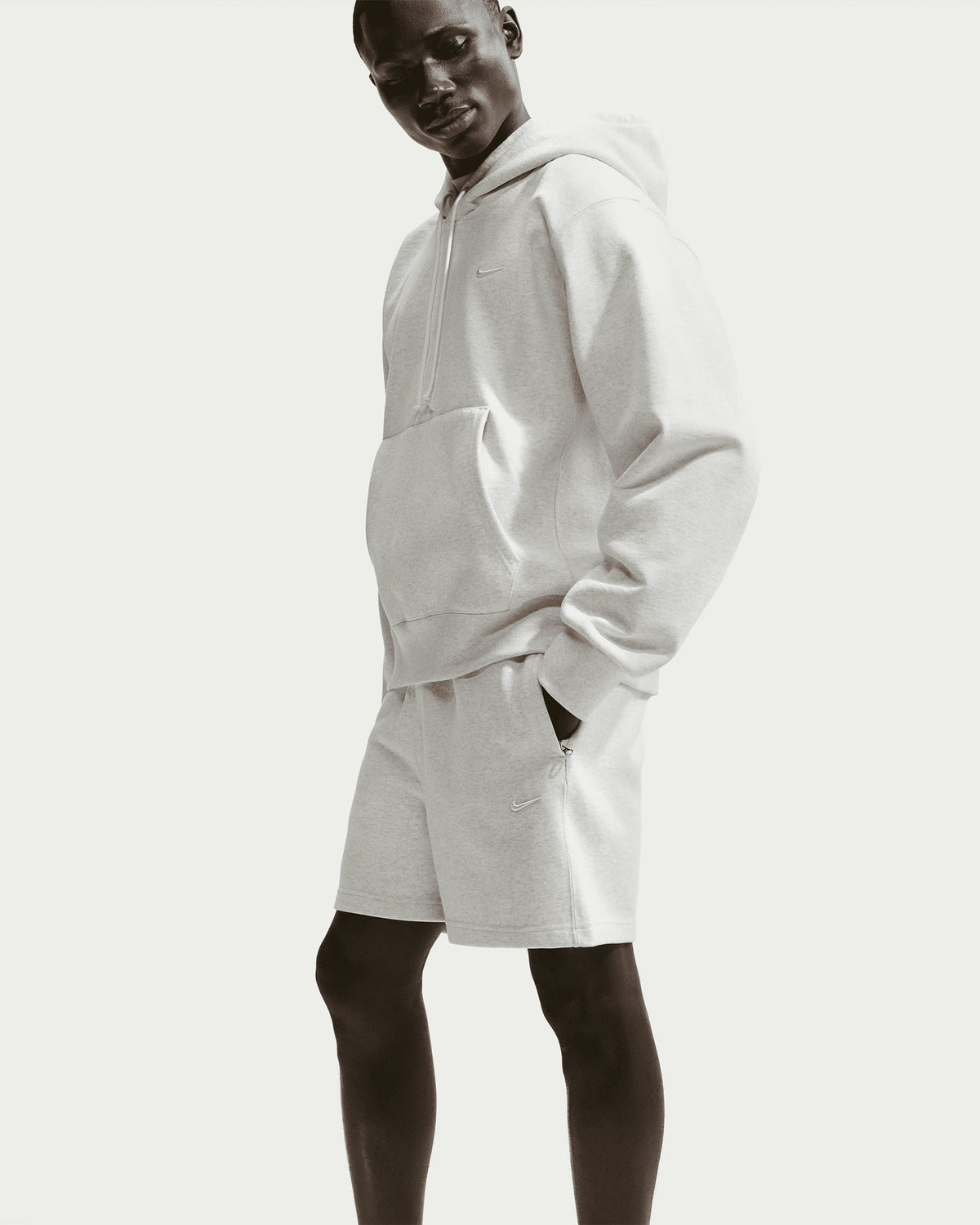 NRG NK 560 Fleece Short - Birch Heather