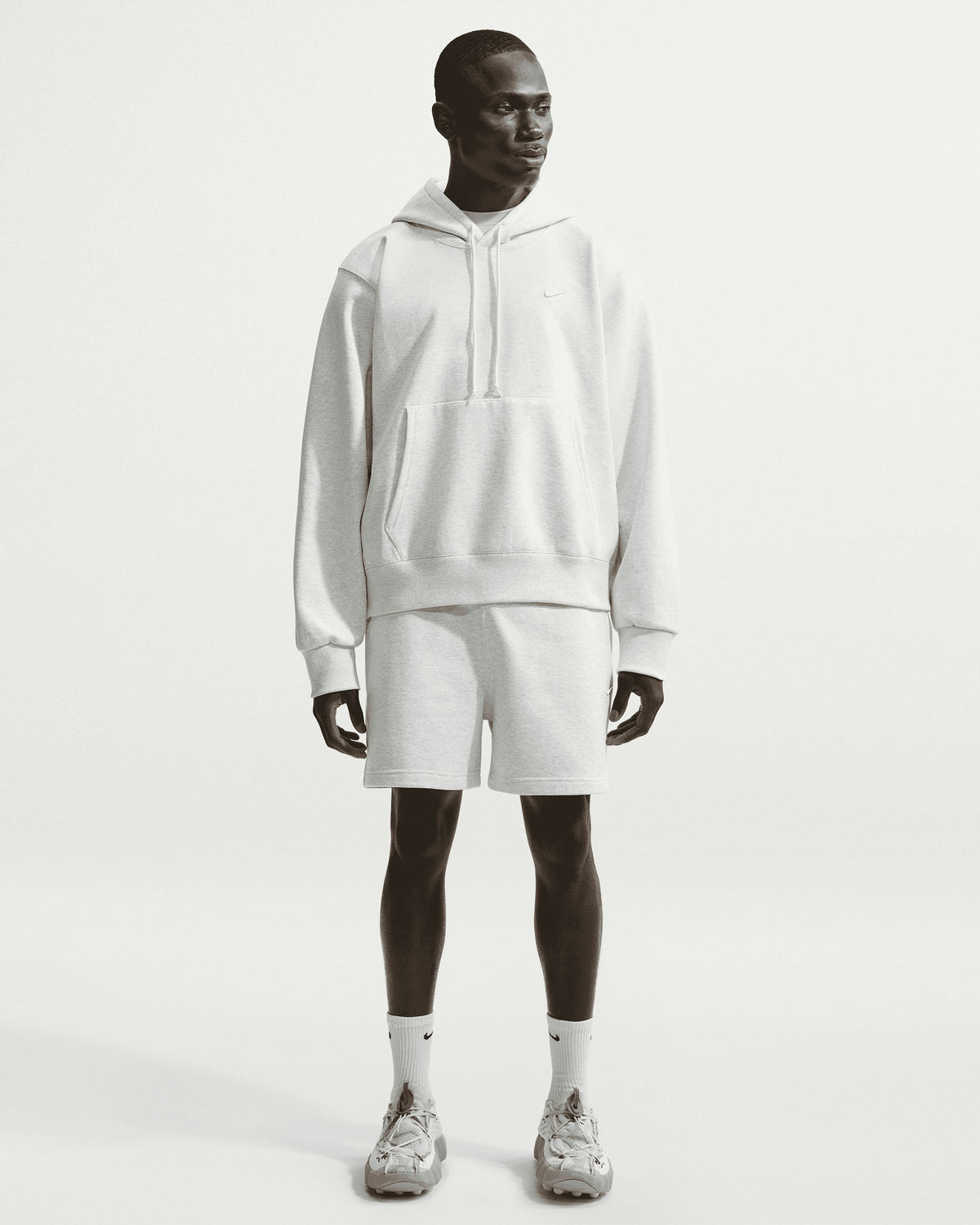 NRG NK 560 Fleece Short - Birch Heather