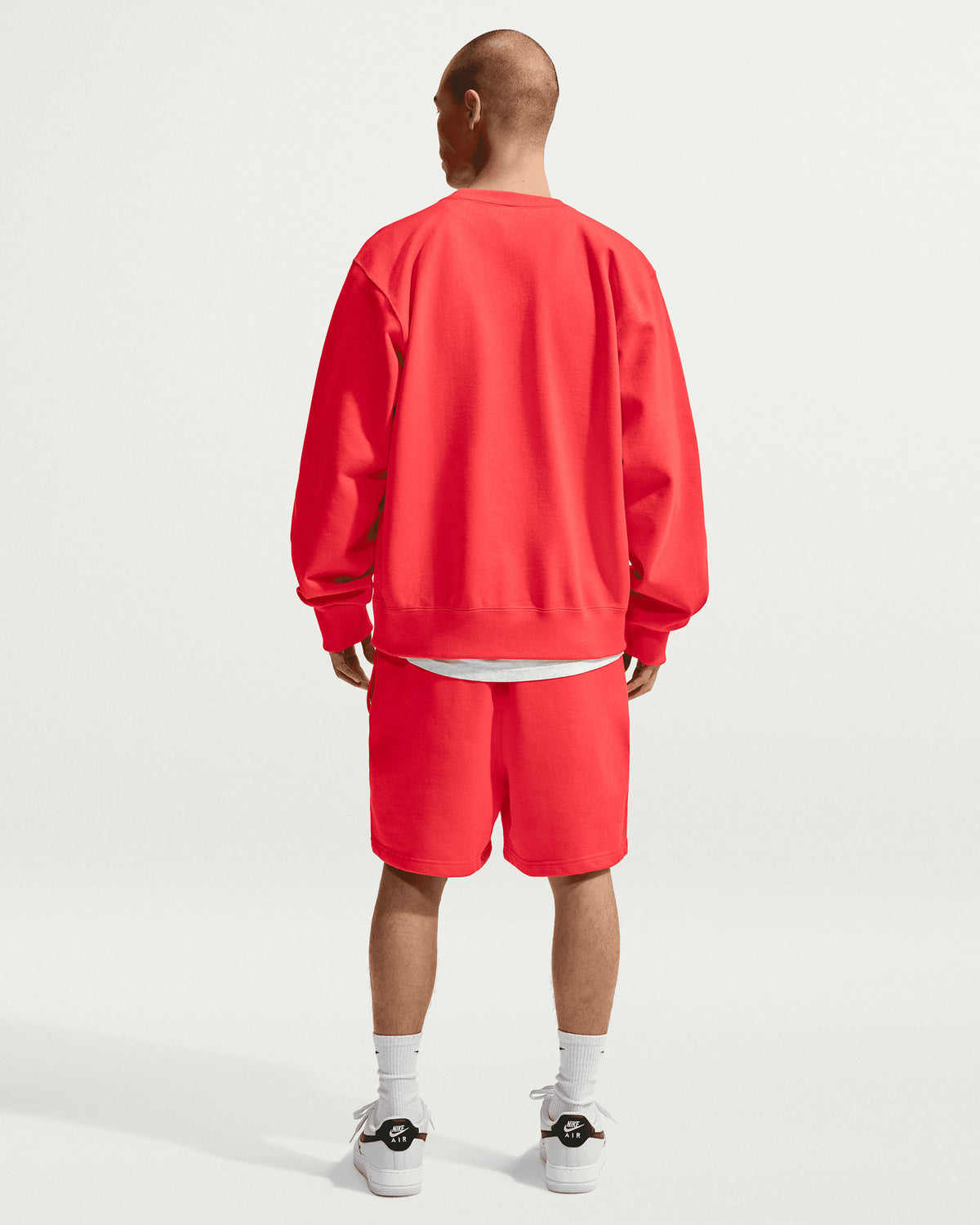 NRG NK 560 Fleece Crew - Light Crimson
