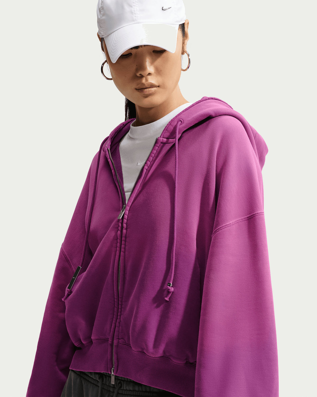 Women's NRG Studio Fleece Hoodie - Bold Berry