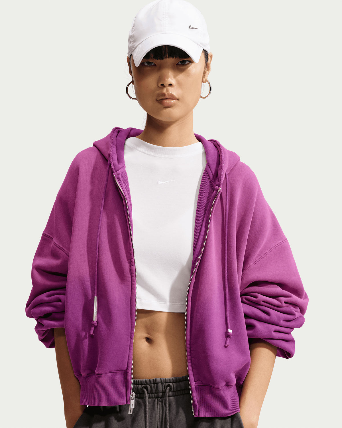 Women's NRG Studio Fleece Hoodie - Bold Berry