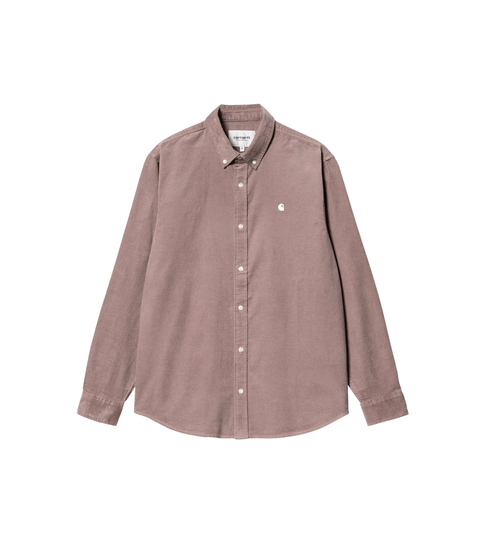 Madison Fine Cord Shirt - Lupinus / White