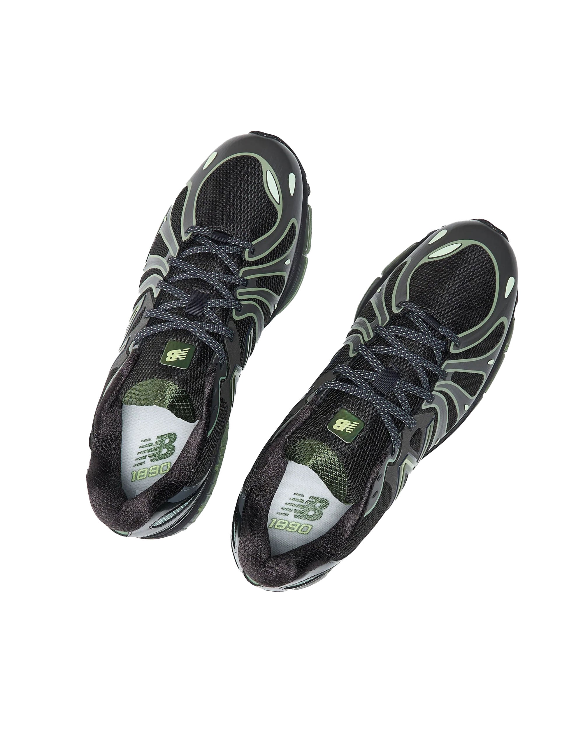 U1890 - Faded Black / Utility Green