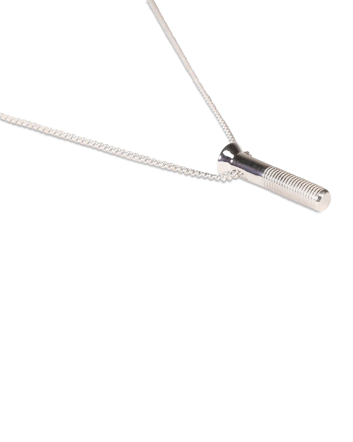 Bolt Pendant Necklace - 925 Sterling Silver