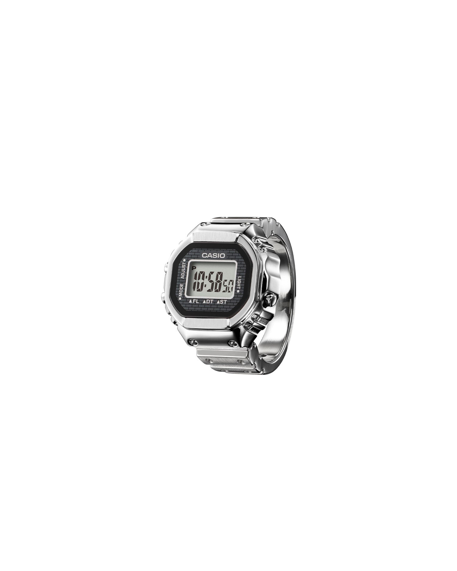 Digital Ring Watch - Silver