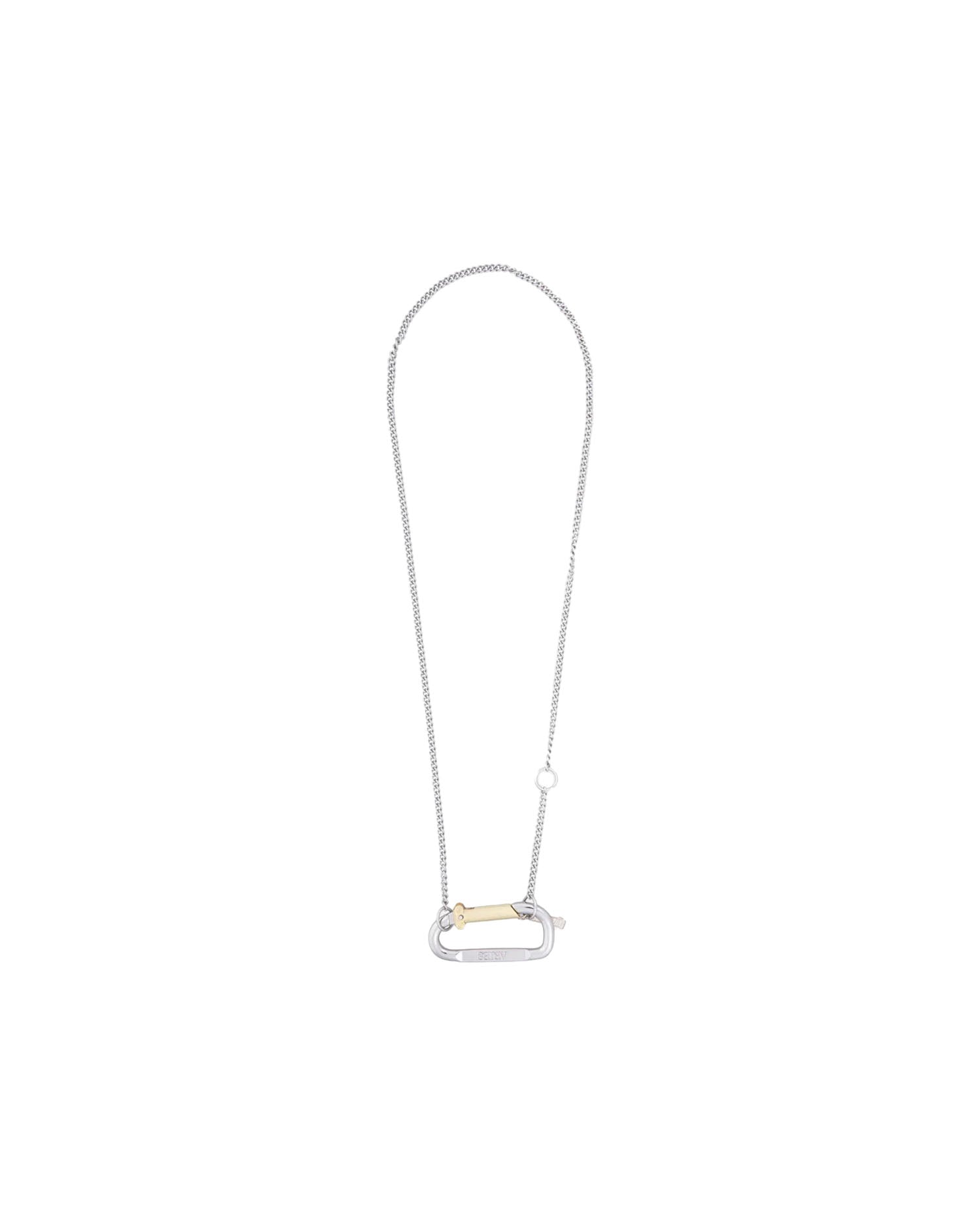 Mini Carabiner Chain Necklace - Silver / Gold