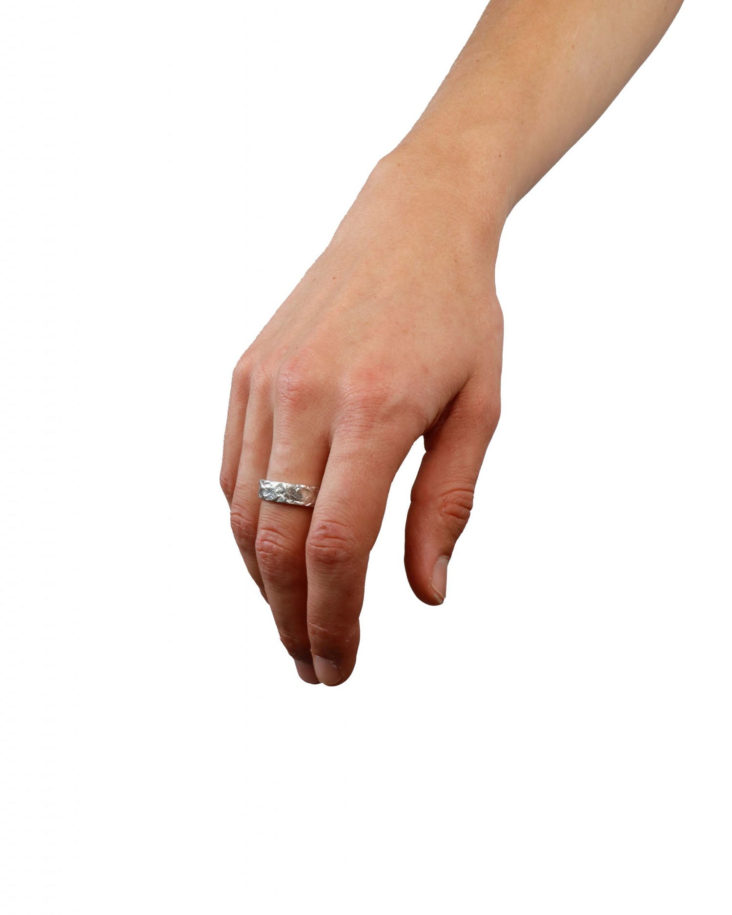 Type 004 Crumpled Ring - 925 Silver