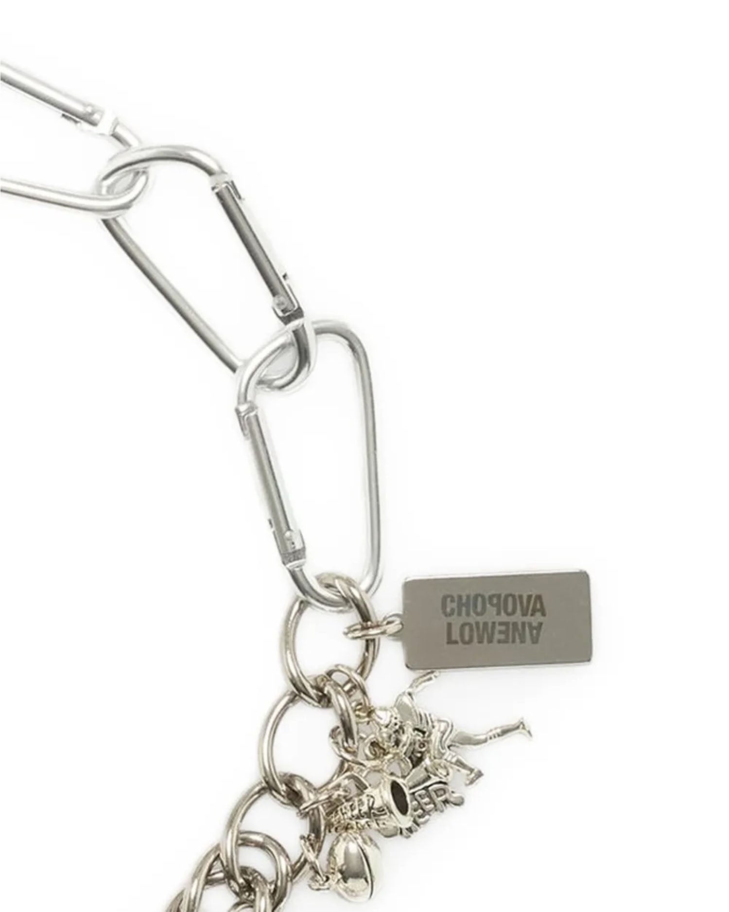 Sports Fan Carabiner Necklace - Silver