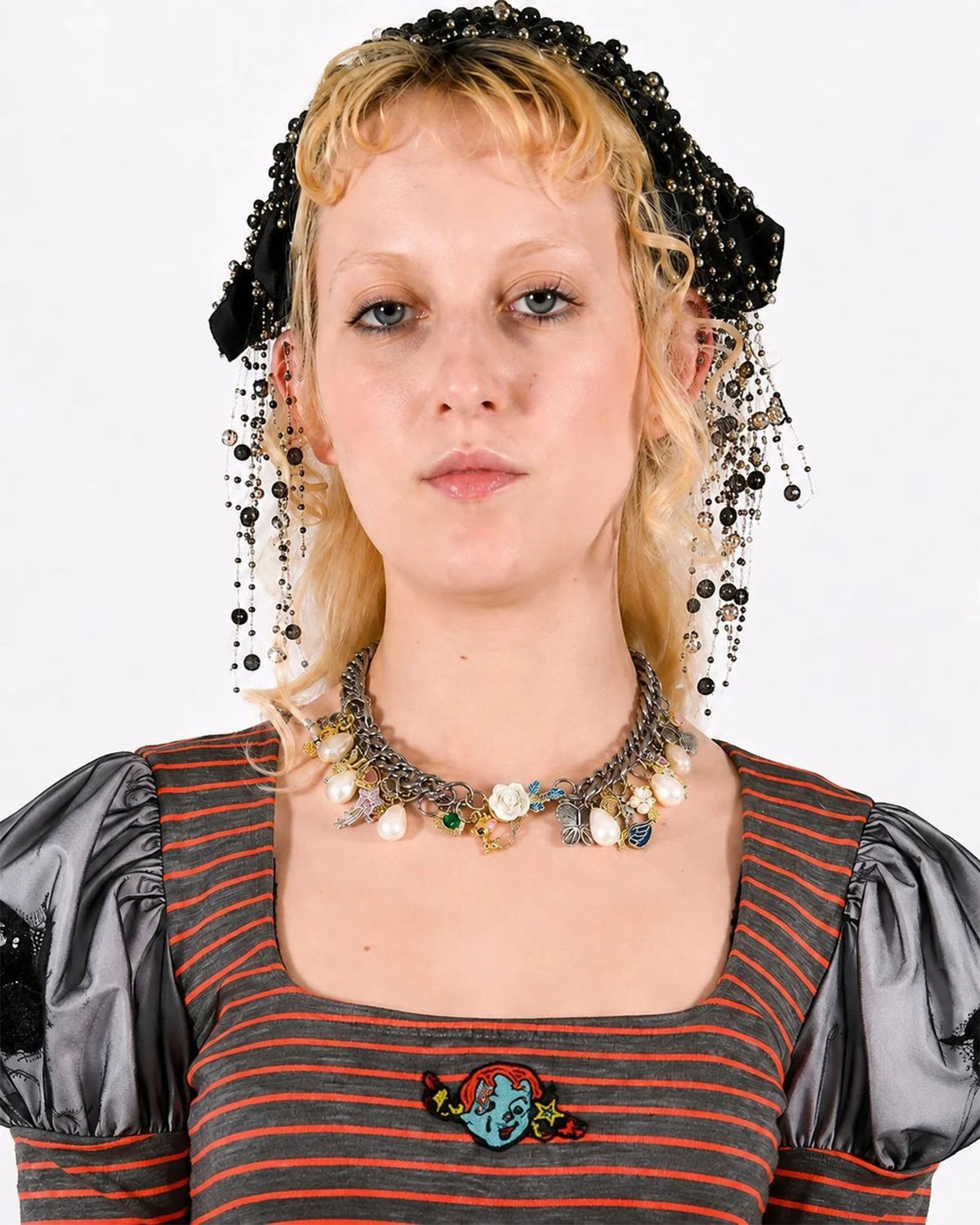 Patchwork Charm Necklace - Multi