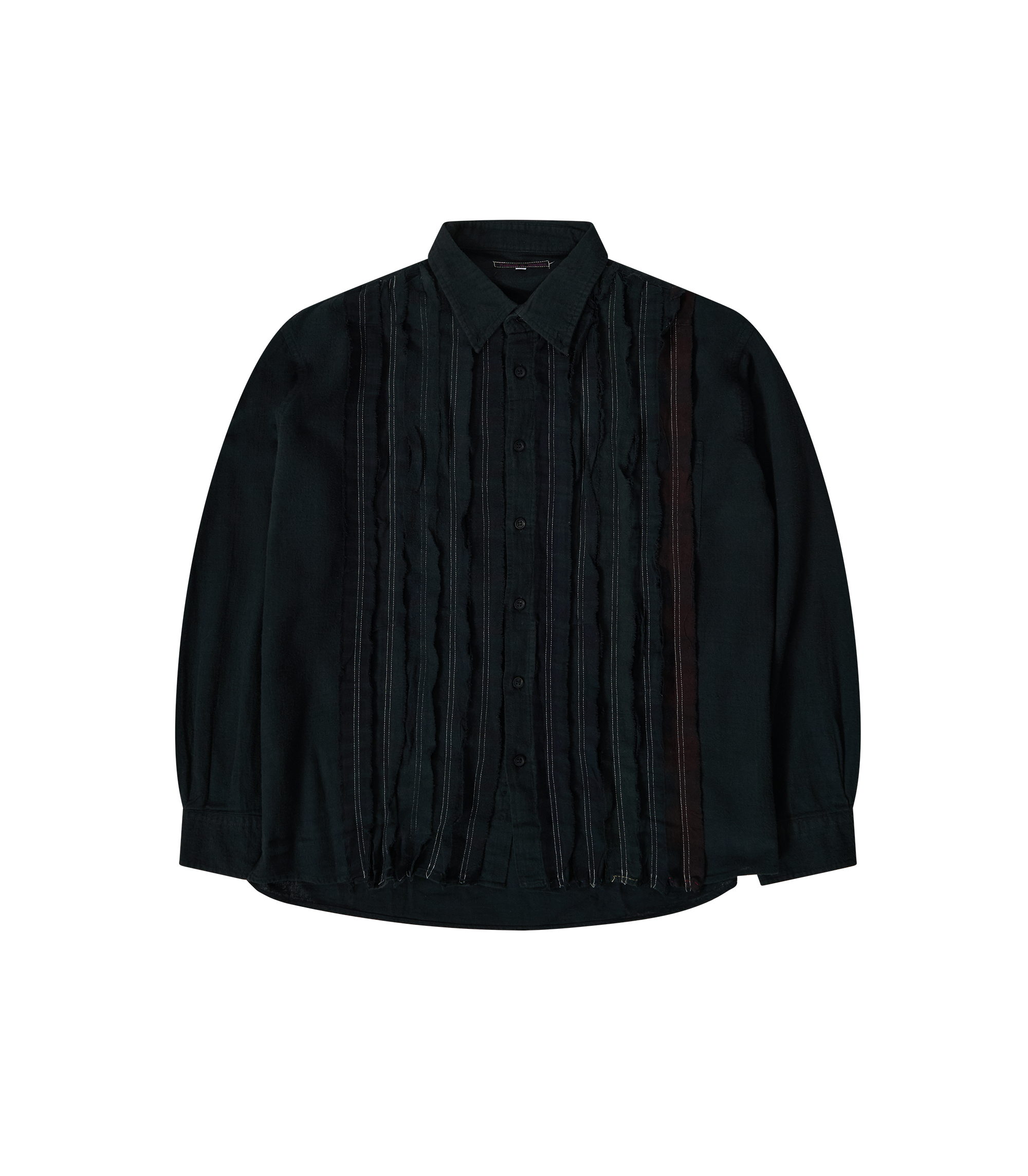 Rebuild Overdye Flannel Ribbon Shirt - Black
