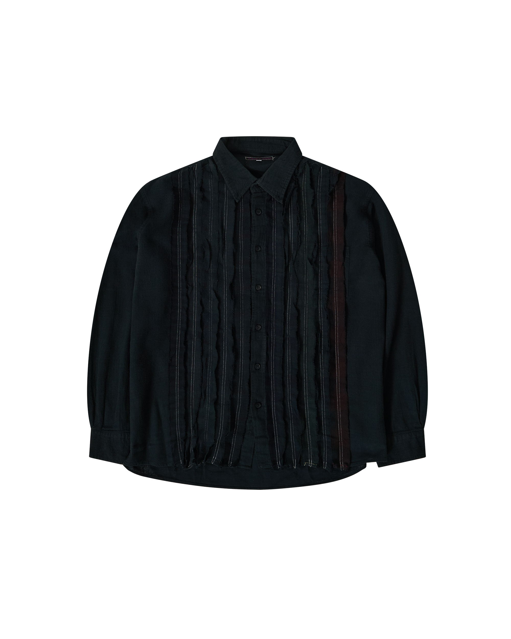 Rebuild Overdye Flannel Ribbon Shirt - Black