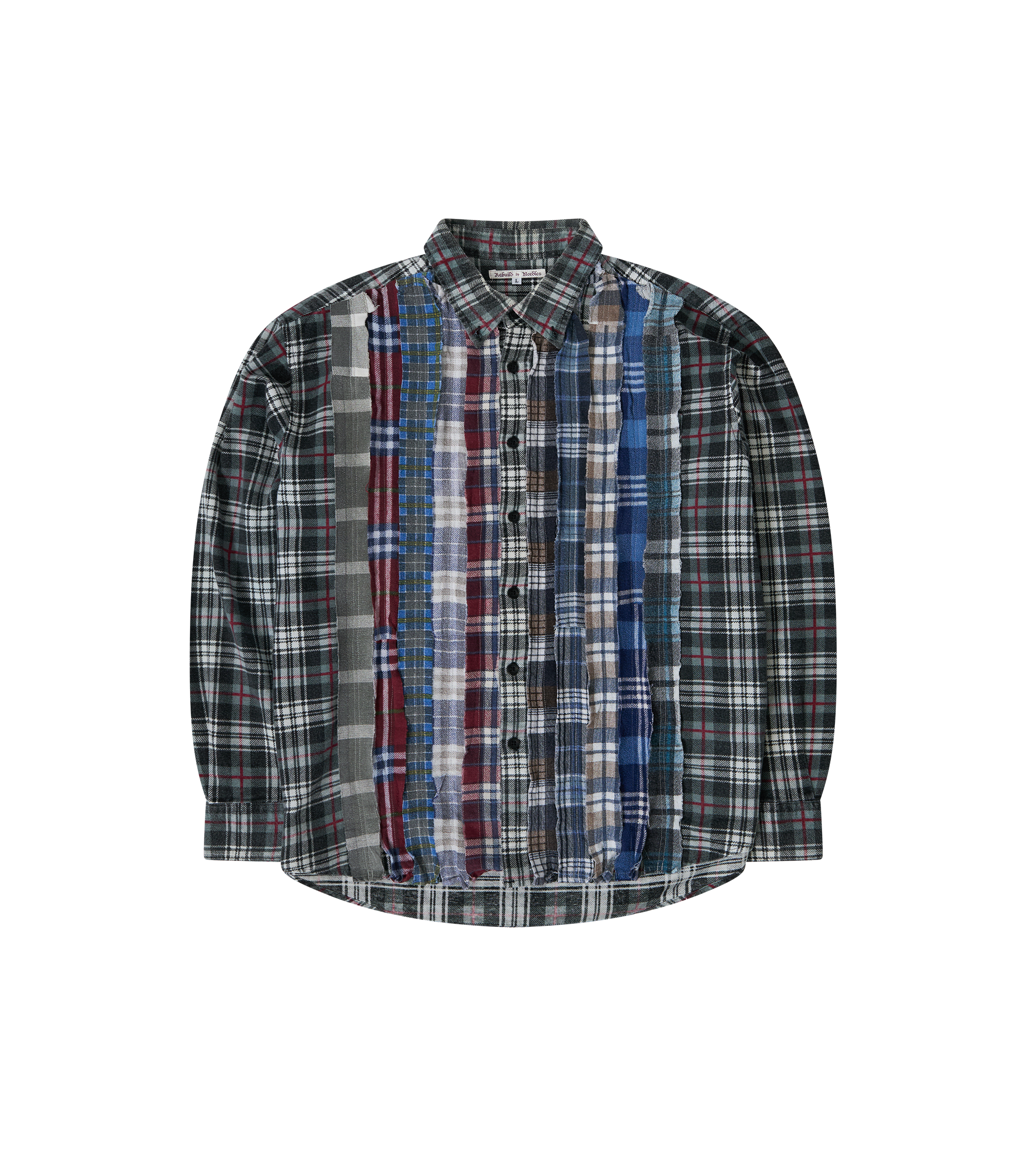 Rebuild Flannel Ribbon Shirt - Blue Large
