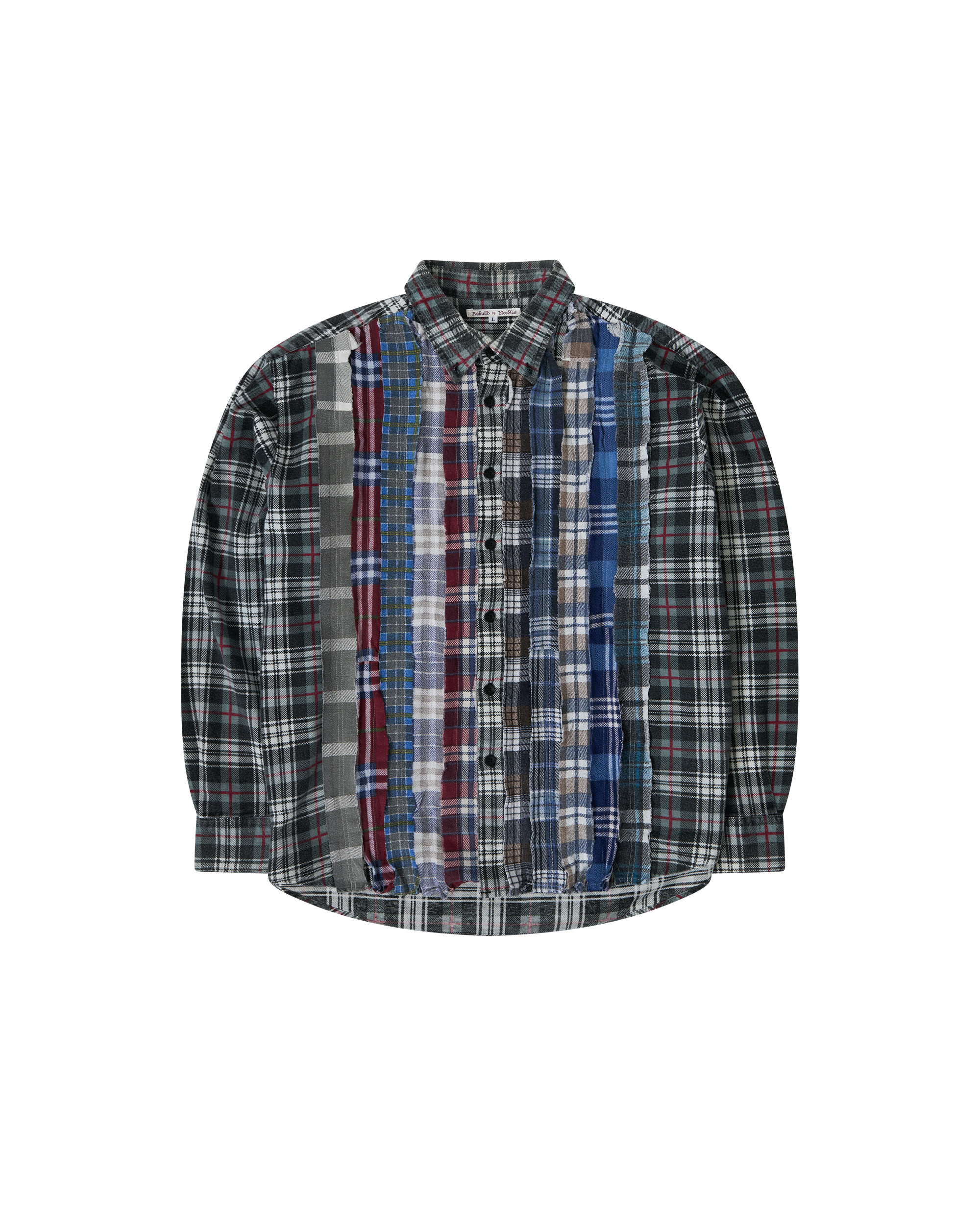Rebuild Flannel Ribbon Shirt - Blue Large