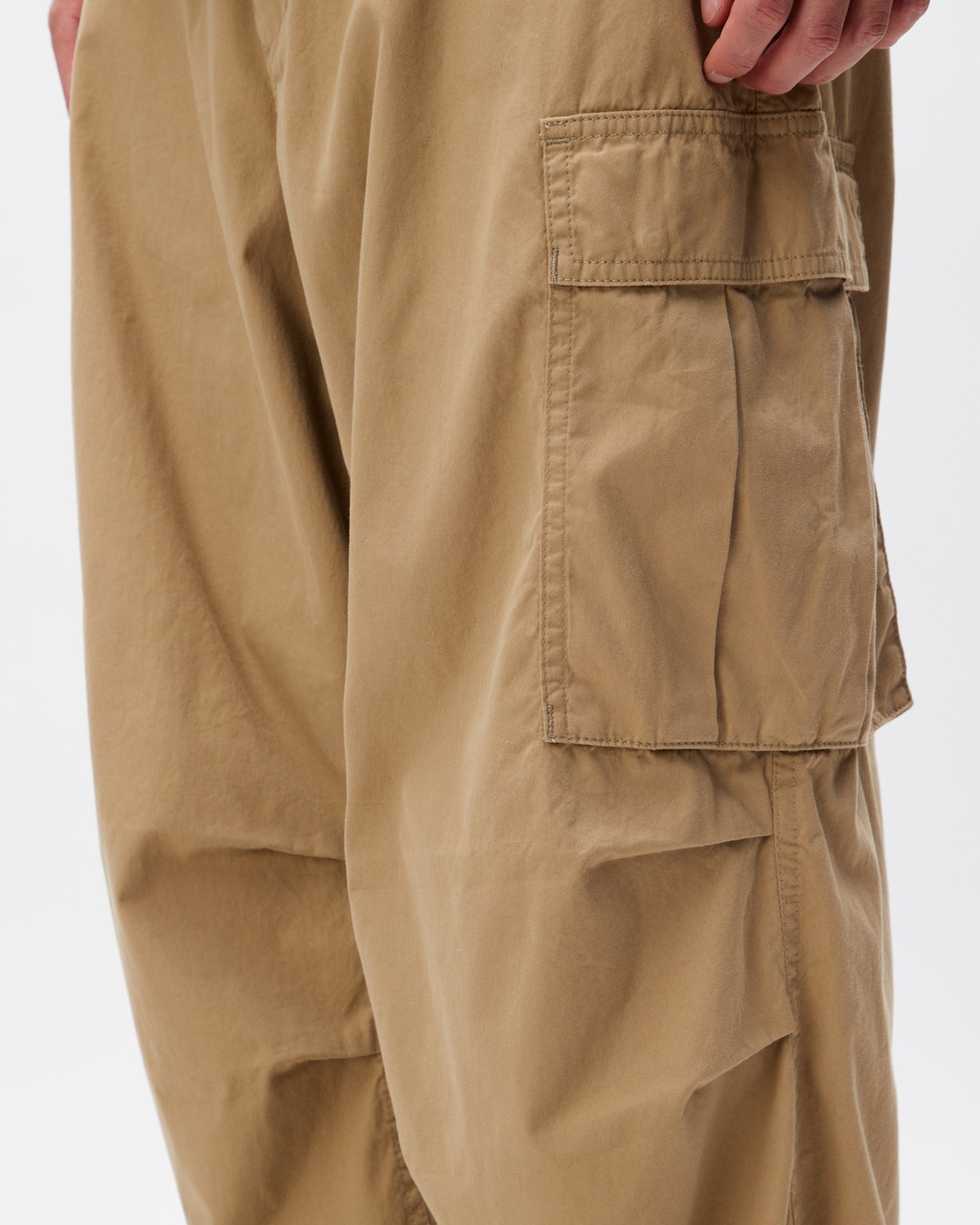 Woven Wide Cargo Pants - Olive Drab