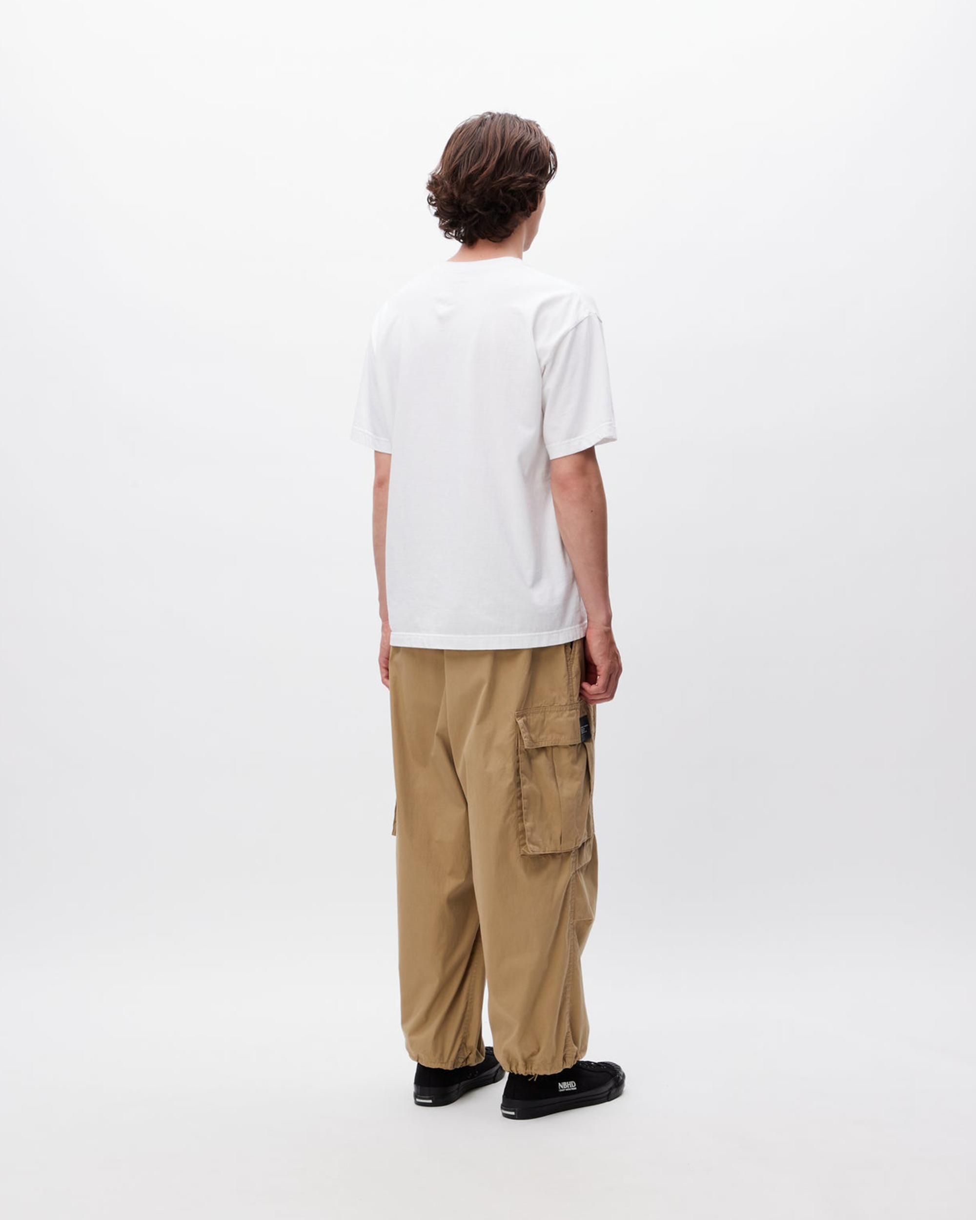 Woven Wide Cargo Pants - Olive Drab