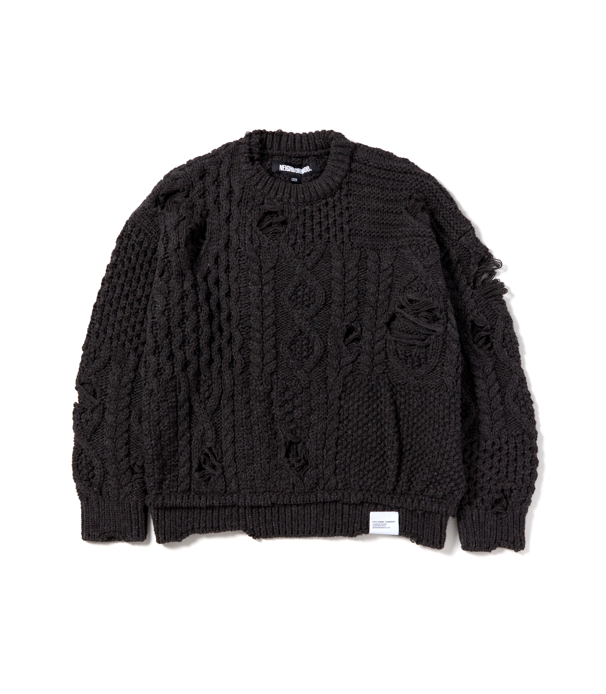 Patchwork Savage Sweater - Charcoal