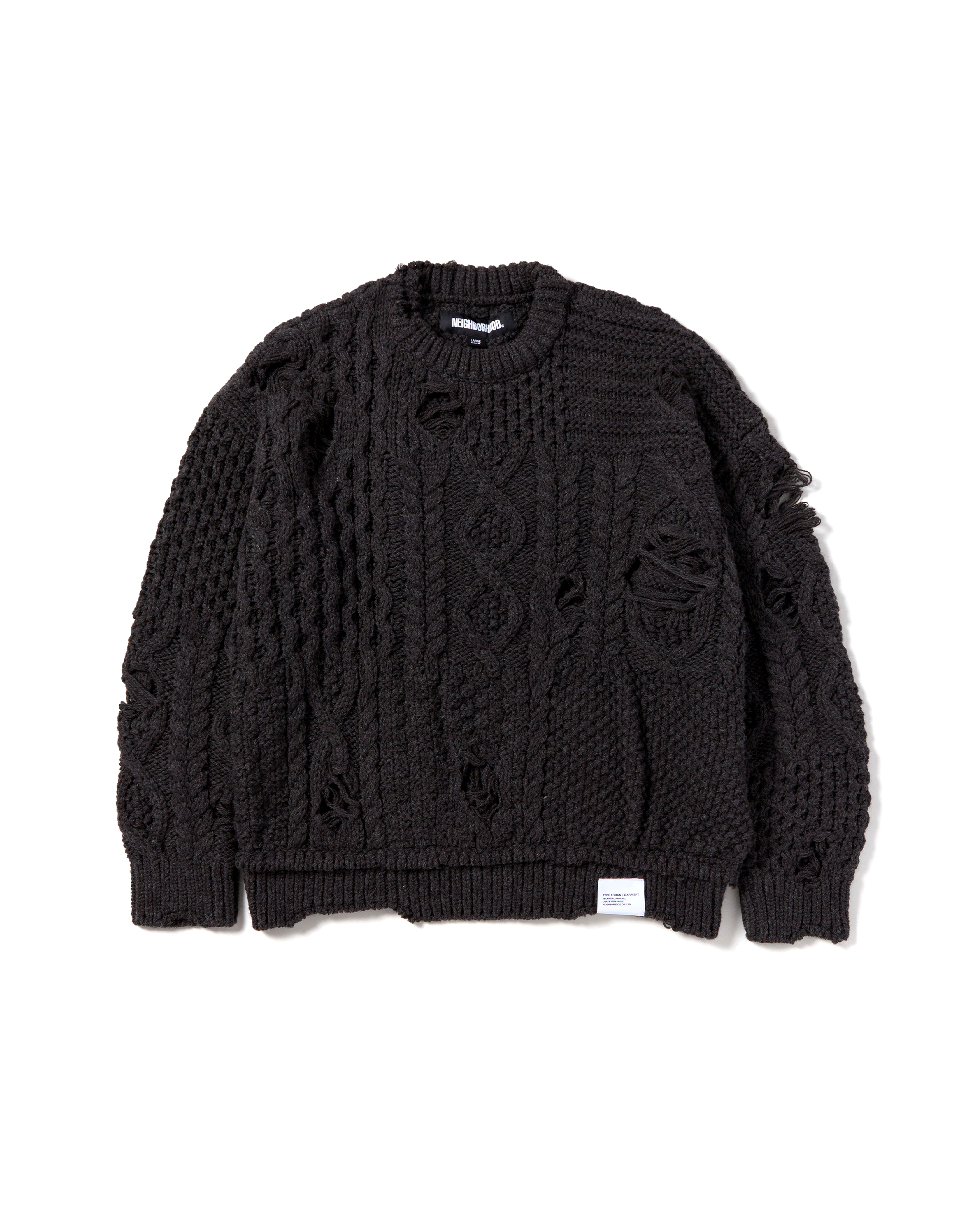Patchwork Savage Sweater - Charcoal