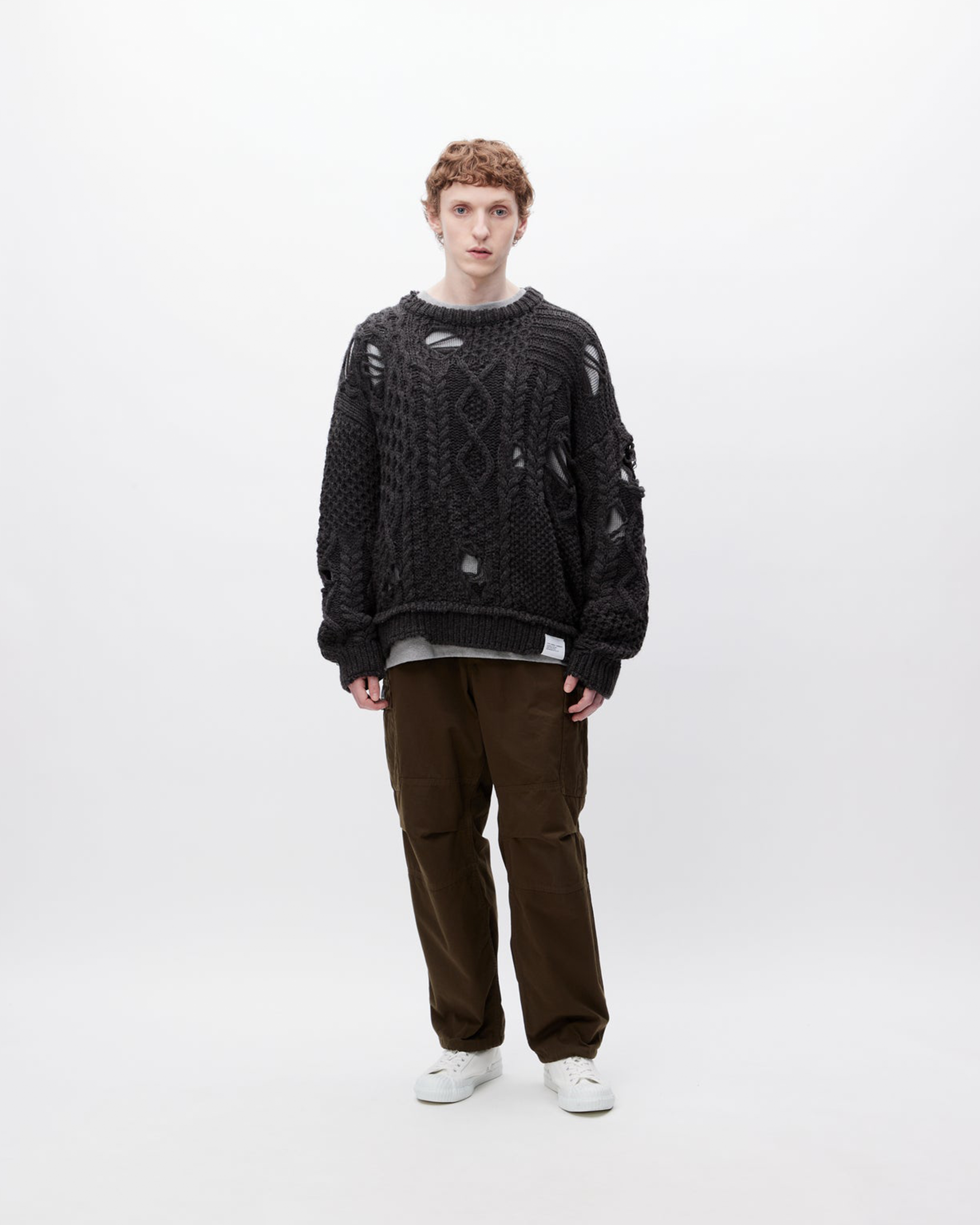 Patchwork Savage Sweater - Charcoal – HIGHS AND LOWS