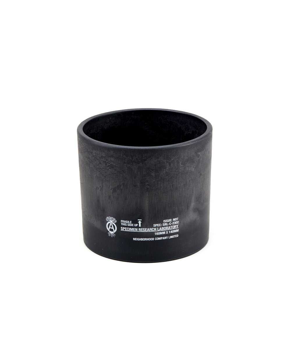 SRL Medium Cylinder Type Plant Pot - Black