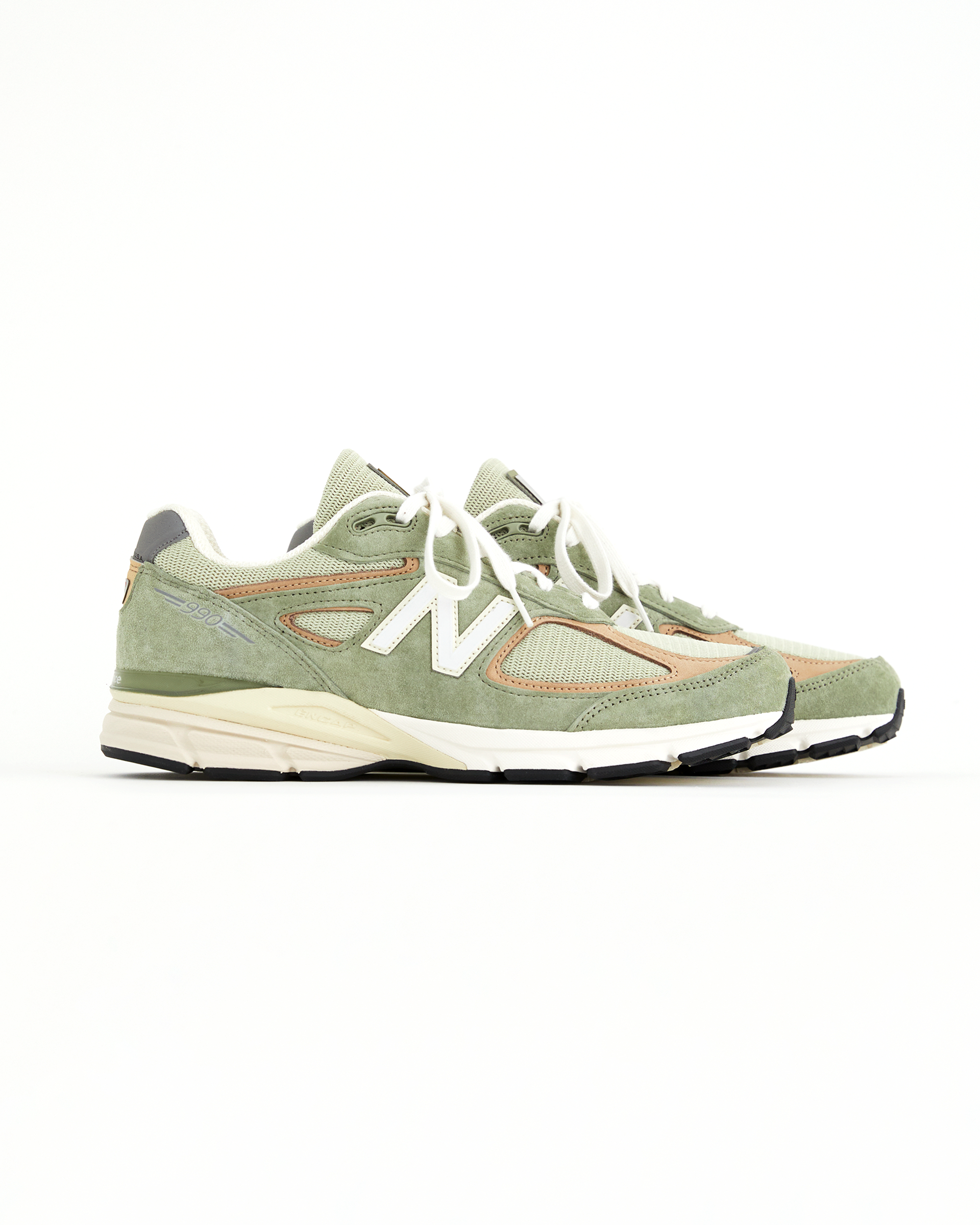 Made in USA 990v4 - Olive Incense / White