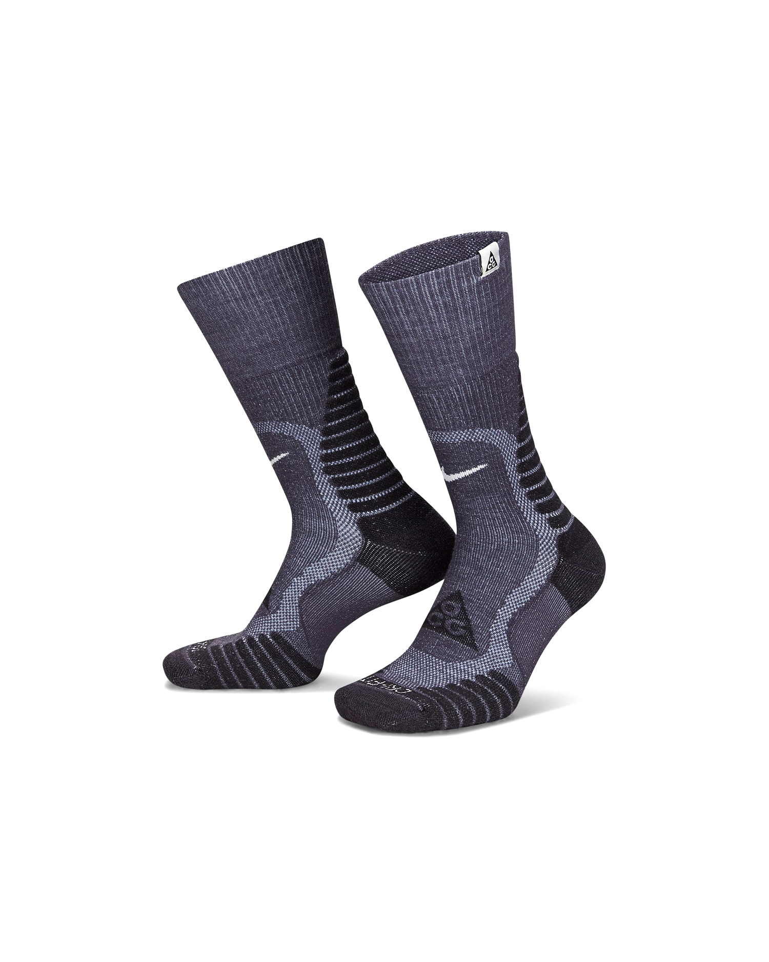 Outdoor Cushioned Crew Sock - Gridiron / Black