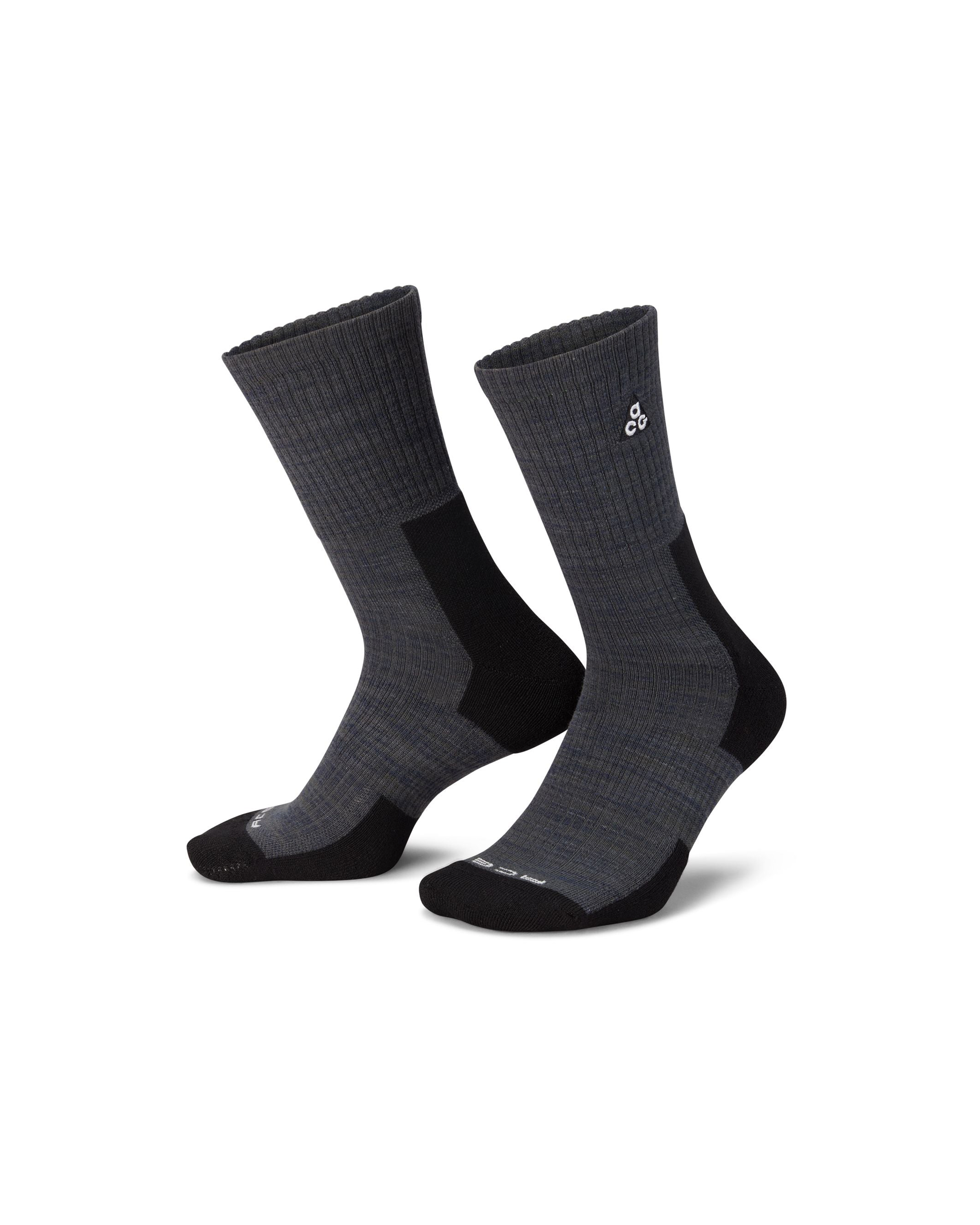 Everyday Cushioned Crew Sock - Anthracite / Volt / White