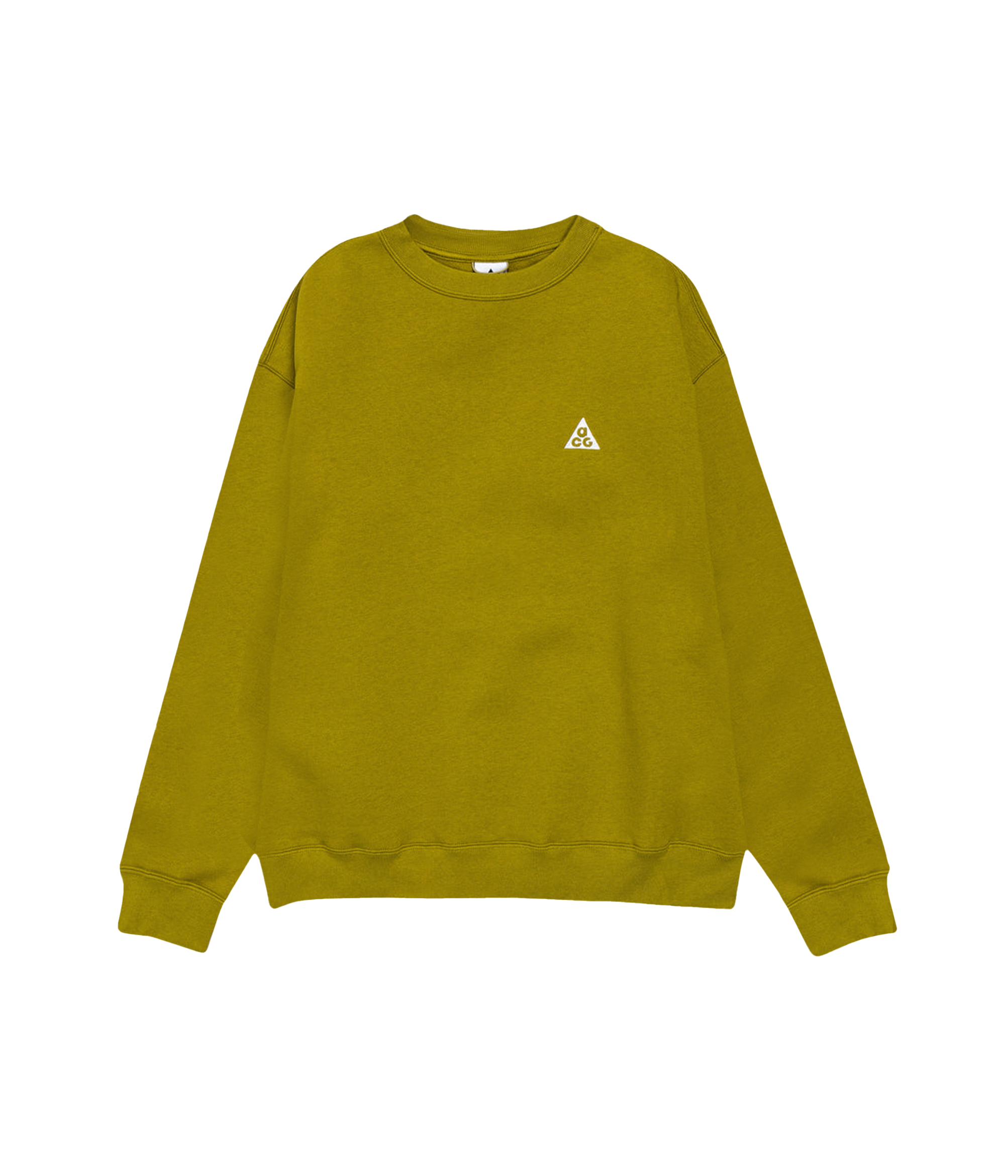 Therma-Fit Fleece Crewneck - Moss / White