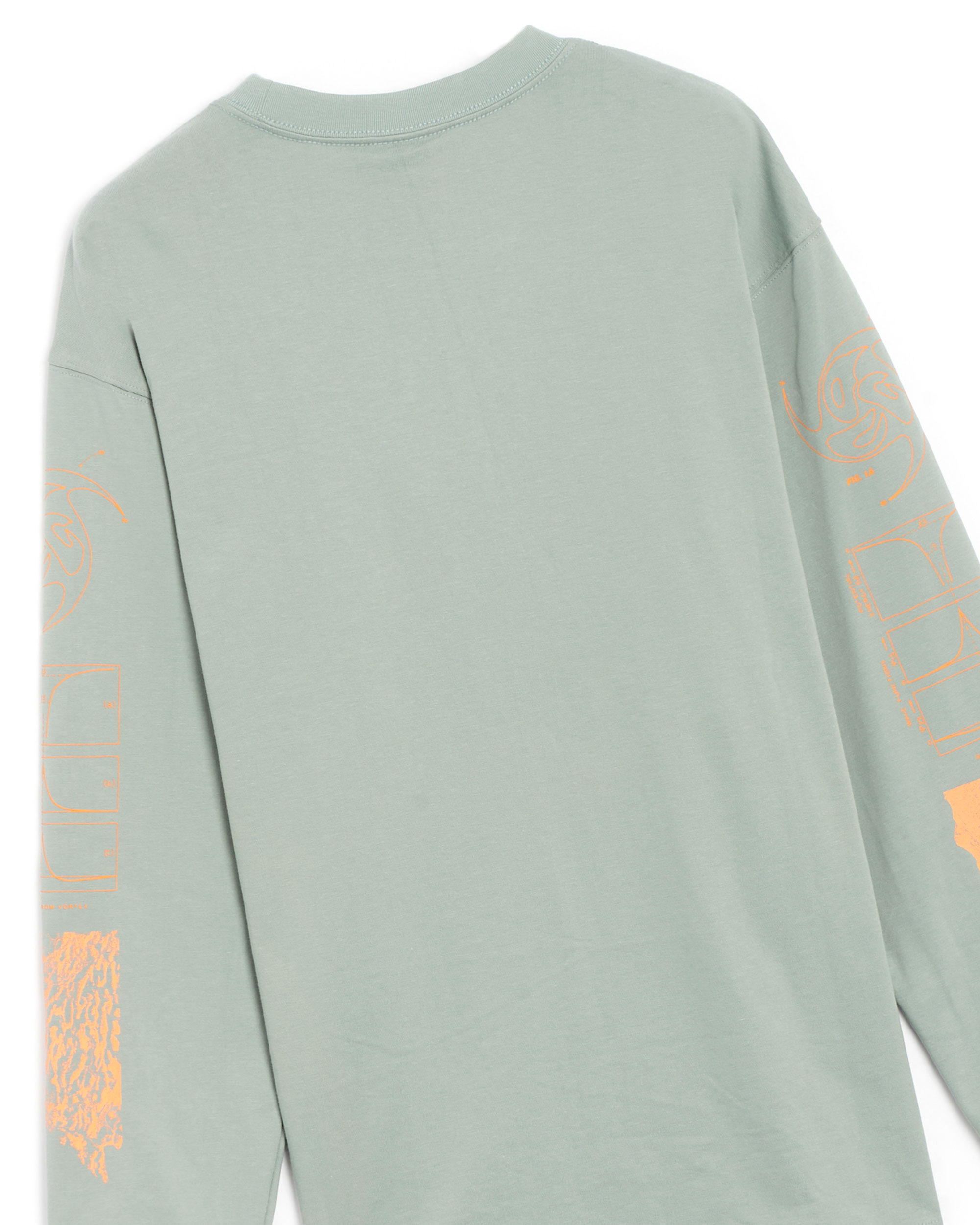 L/S Graphic Sleeve T-shirt- Mica Green