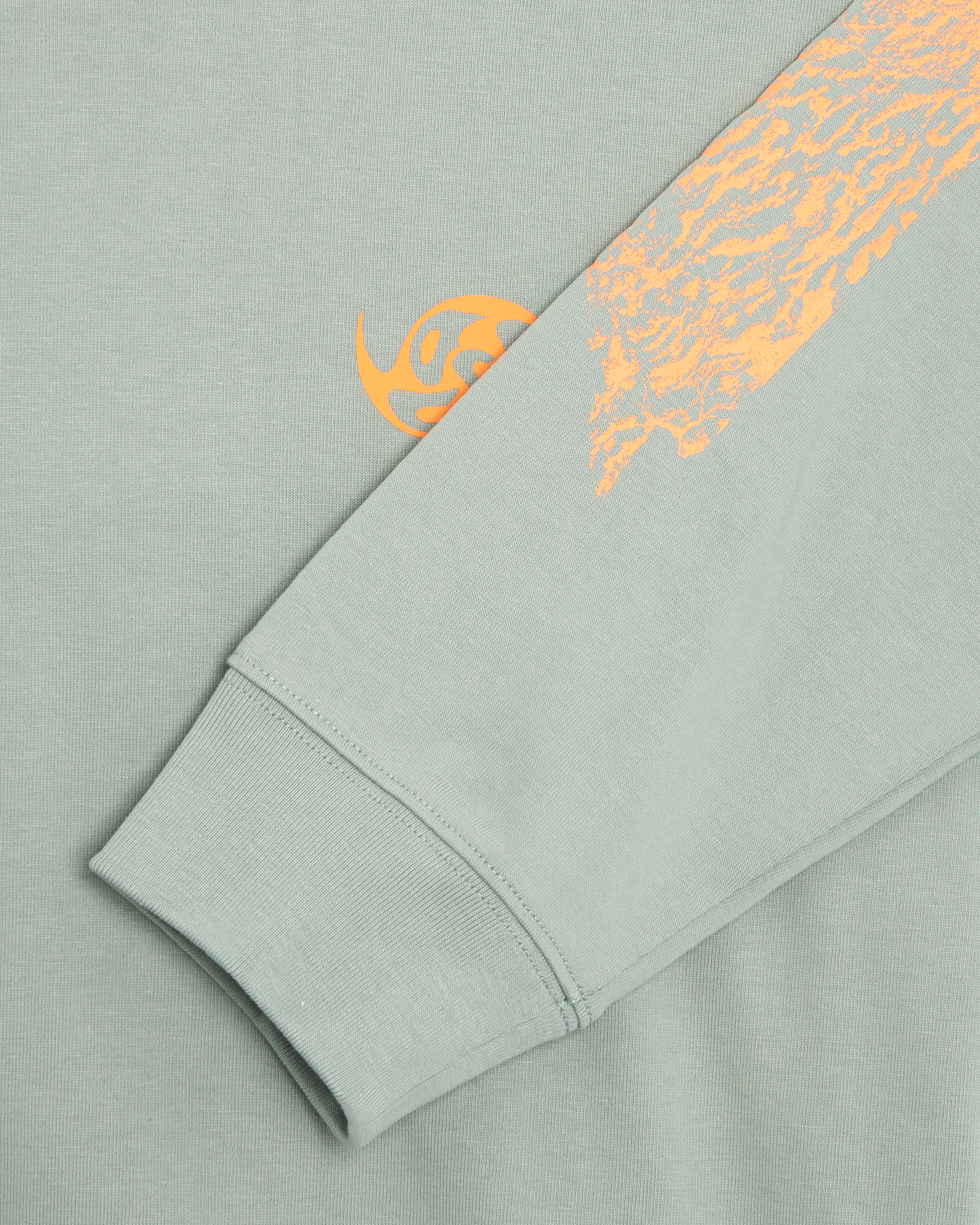 L/S Graphic Sleeve T-shirt- Mica Green